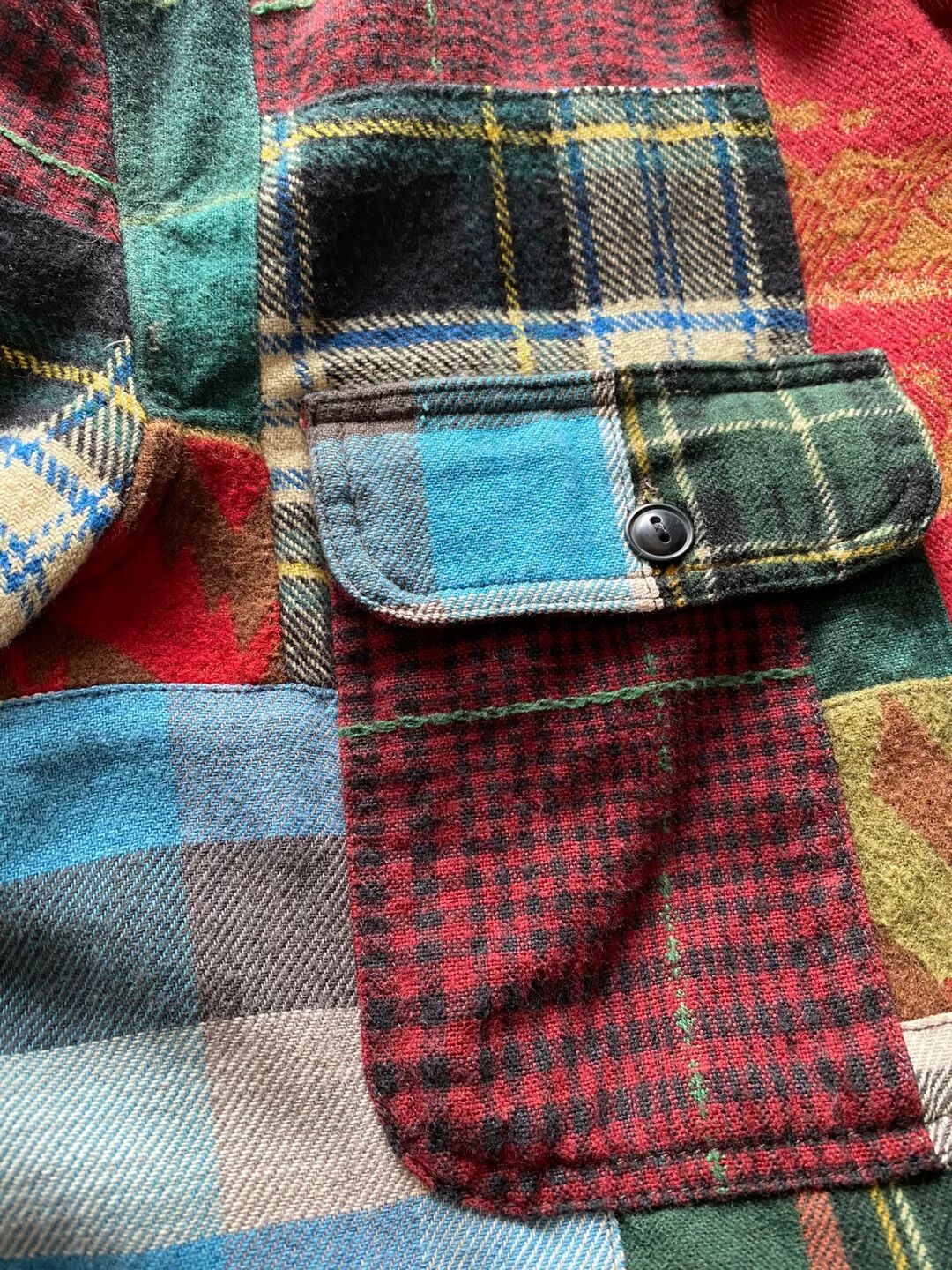 rrl plaid shirt in multicolor design