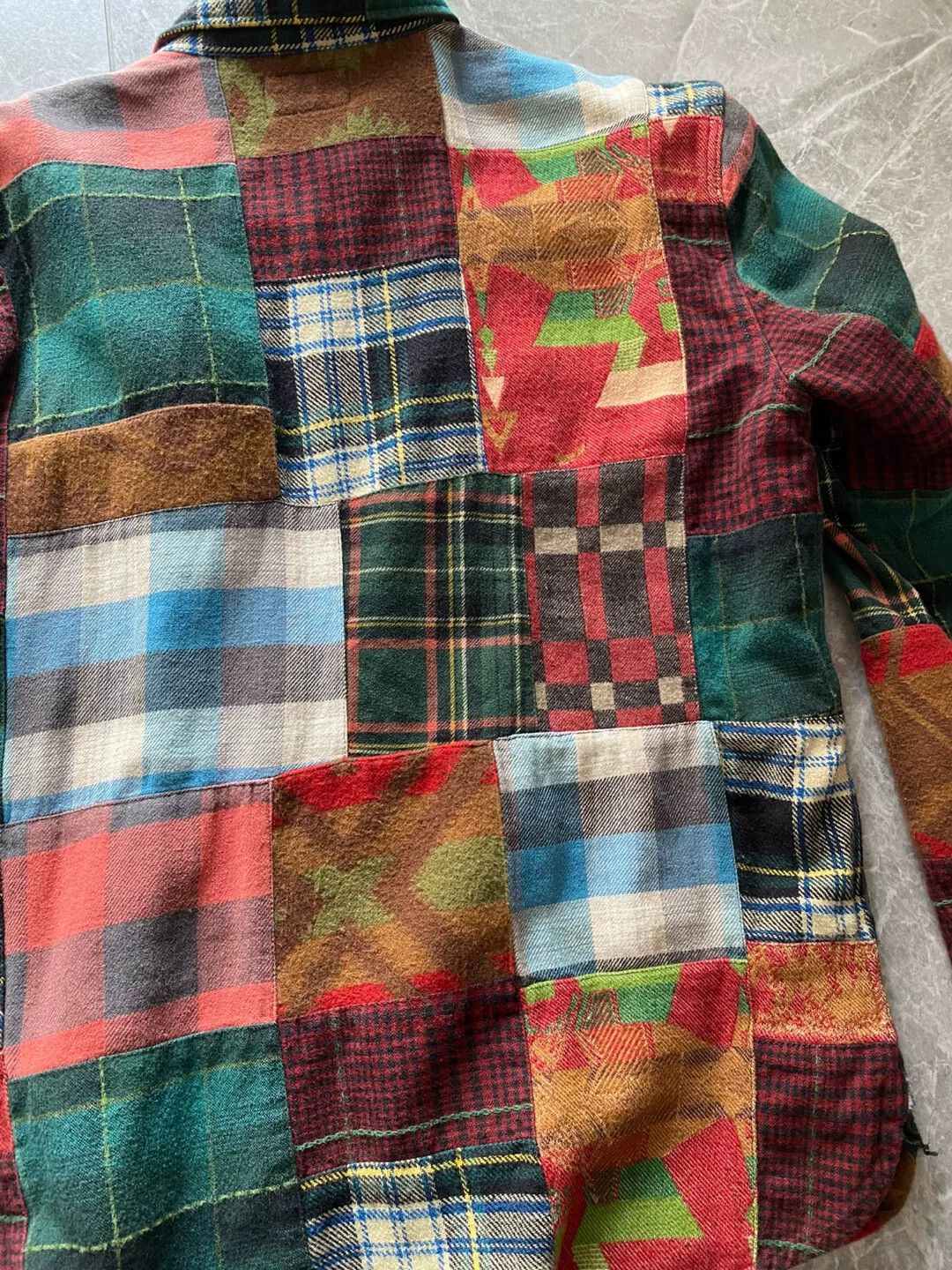rrl plaid shirt in multicolor design