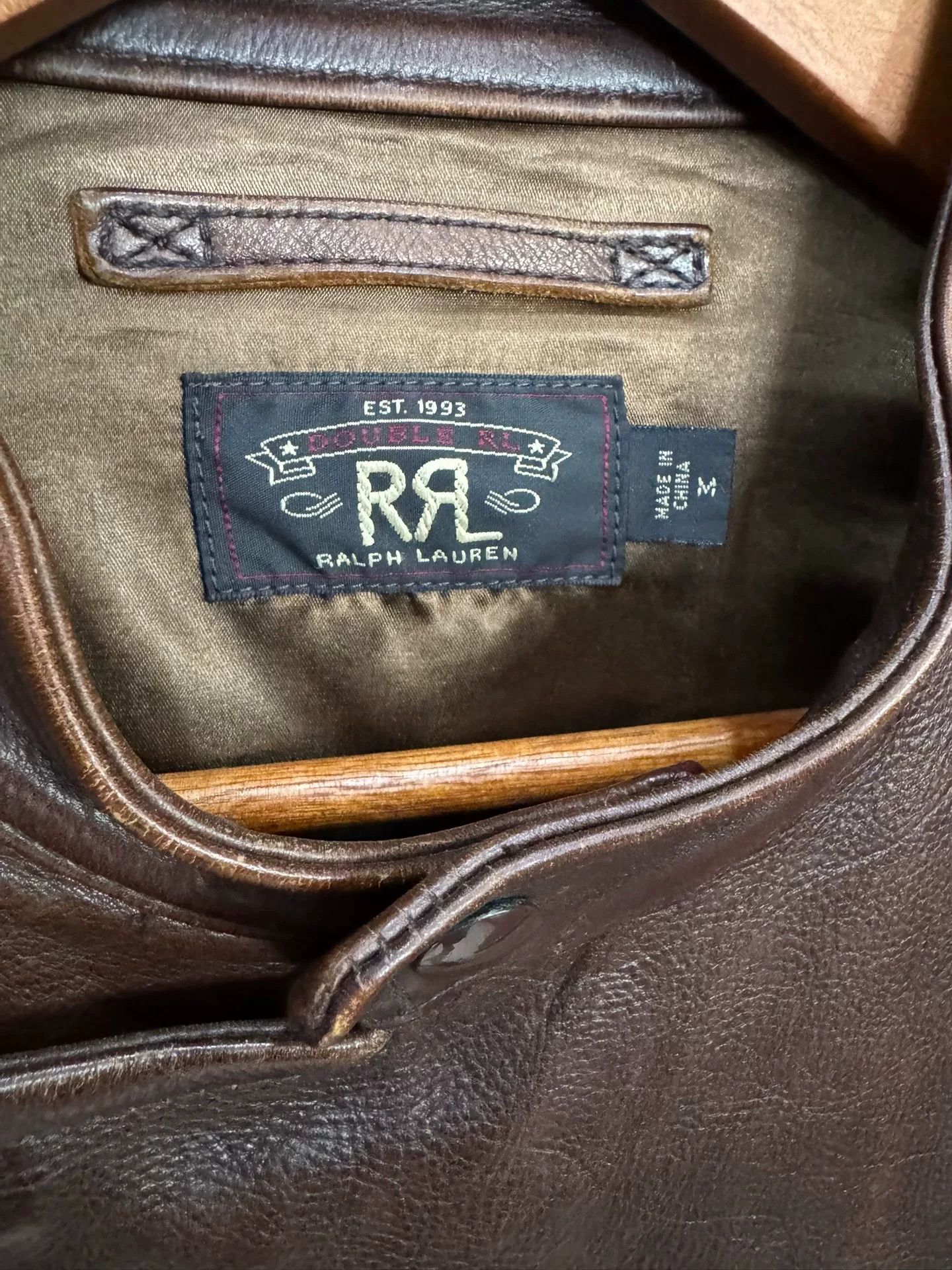 RRL Ralph Lauren RRL Leather Jacket with Slight Wear Size US M / EU 48-50 / 2 - 2 Thumbnail