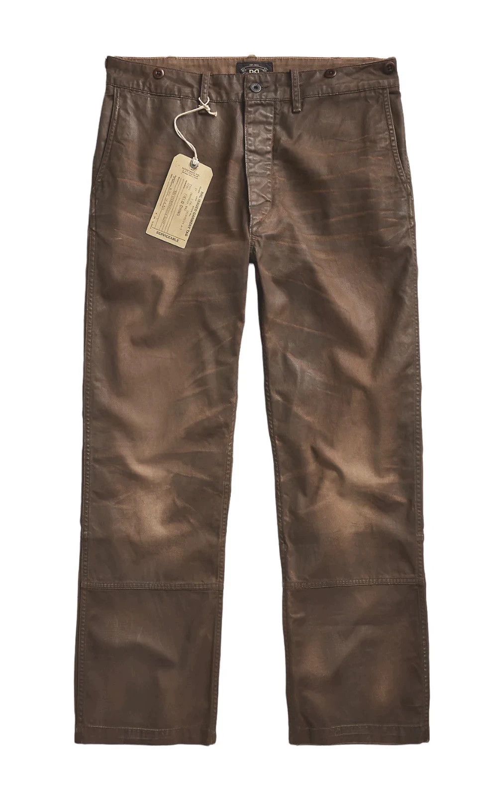 RRL Ralph Lauren RRL Oil Wax Military Long Pants Denim Jeans Size US 32 / EU 48 - 2 Thumbnail