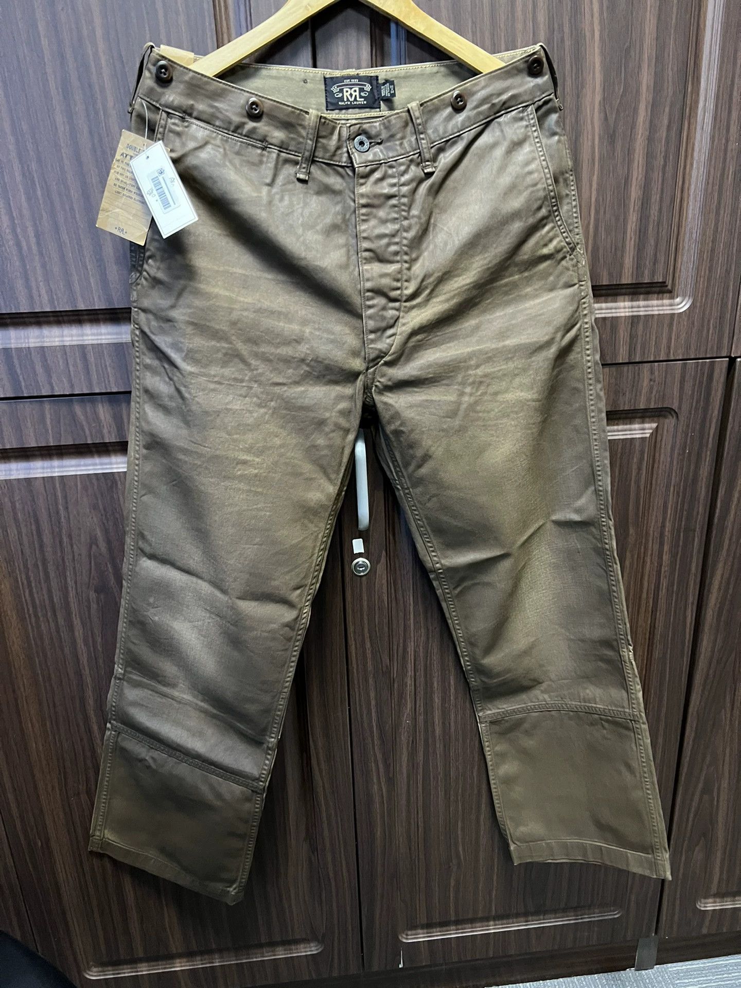 RRL Ralph Lauren RRL Oil Wax Military Long Pants Denim Jeans Size US 32 / EU 48 - 4 Thumbnail