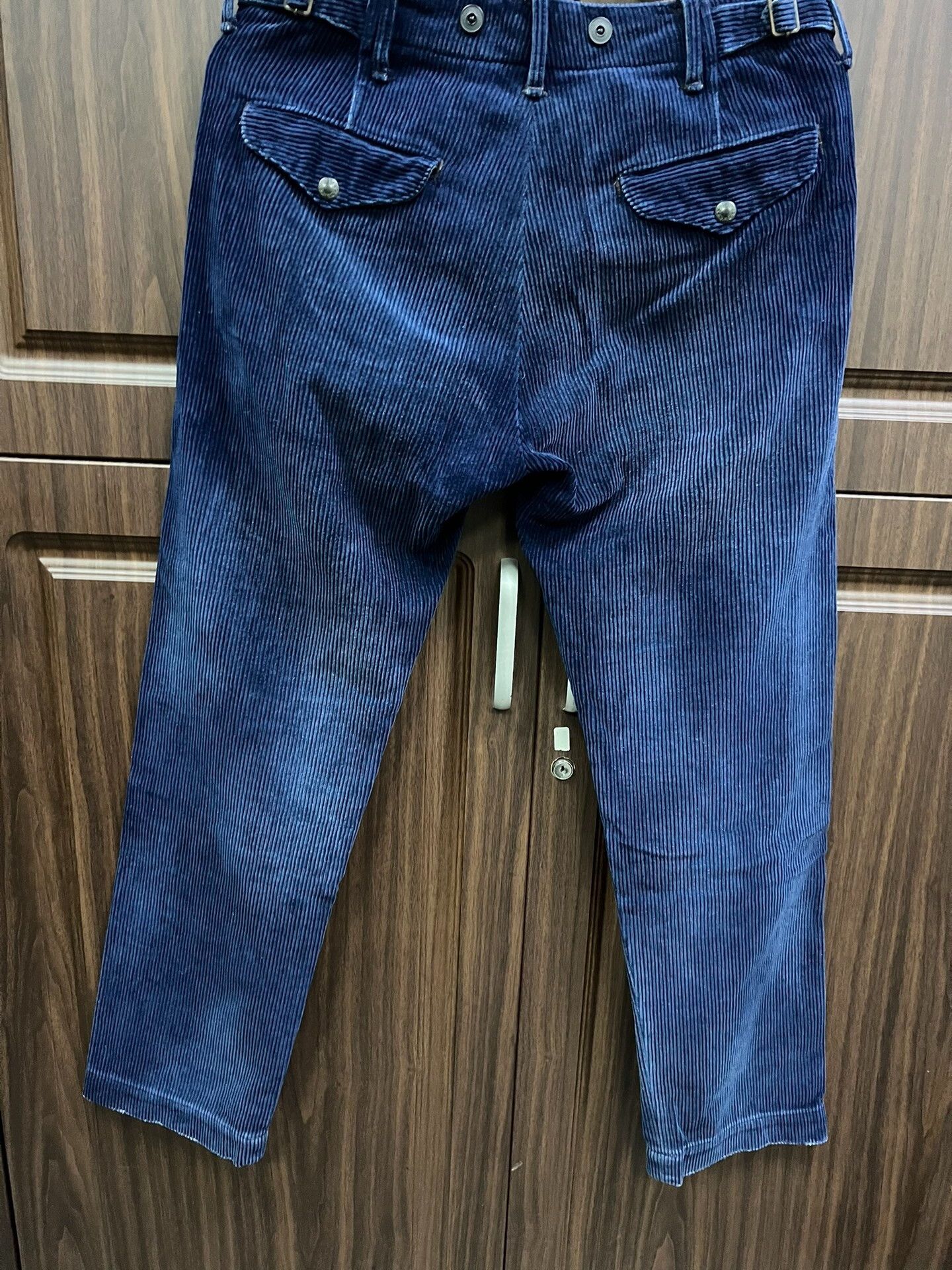 RRL Ralph Lauren RRL Blue Dyed Corduroy Pants with Patches Size US 30 / EU 46 - 6 Thumbnail