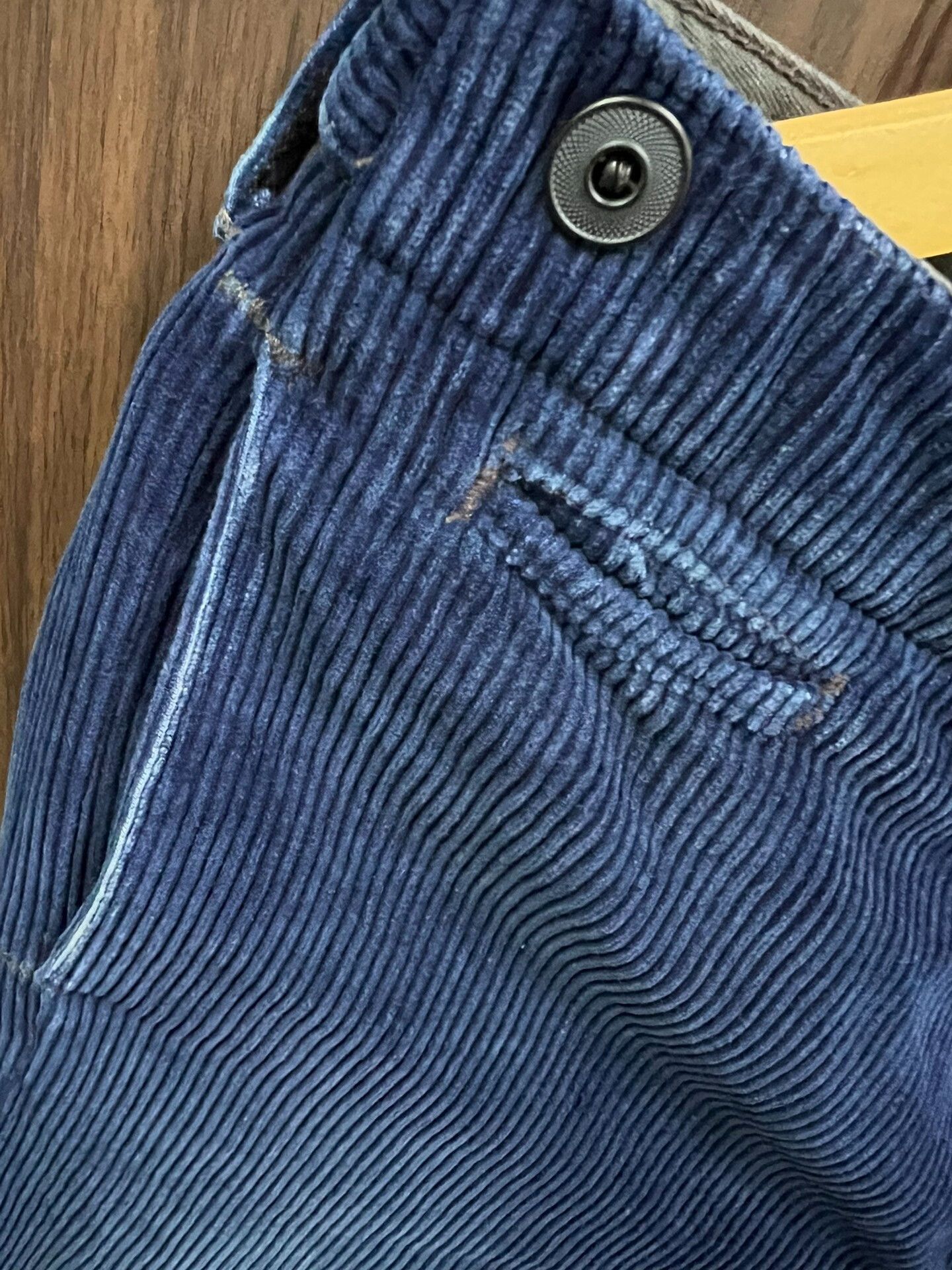 RRL Ralph Lauren RRL Blue Dyed Corduroy Pants with Patches Size US 30 / EU 46 - 5 Thumbnail