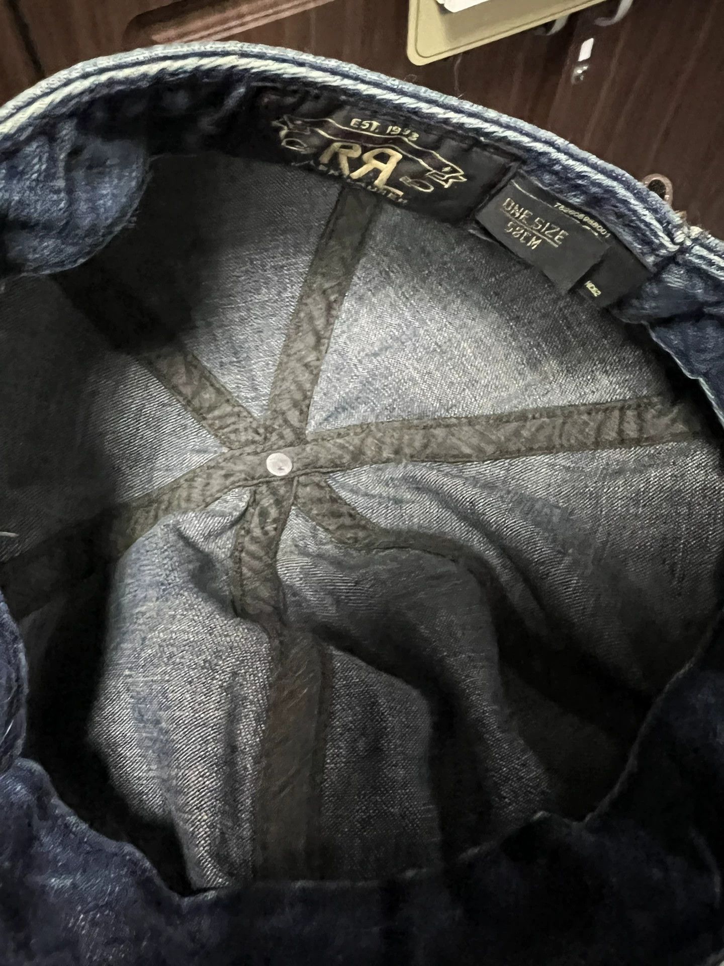 RRL Ralph Lauren RRL Denim Hat in One Size Size ONE SIZE - 5 Thumbnail