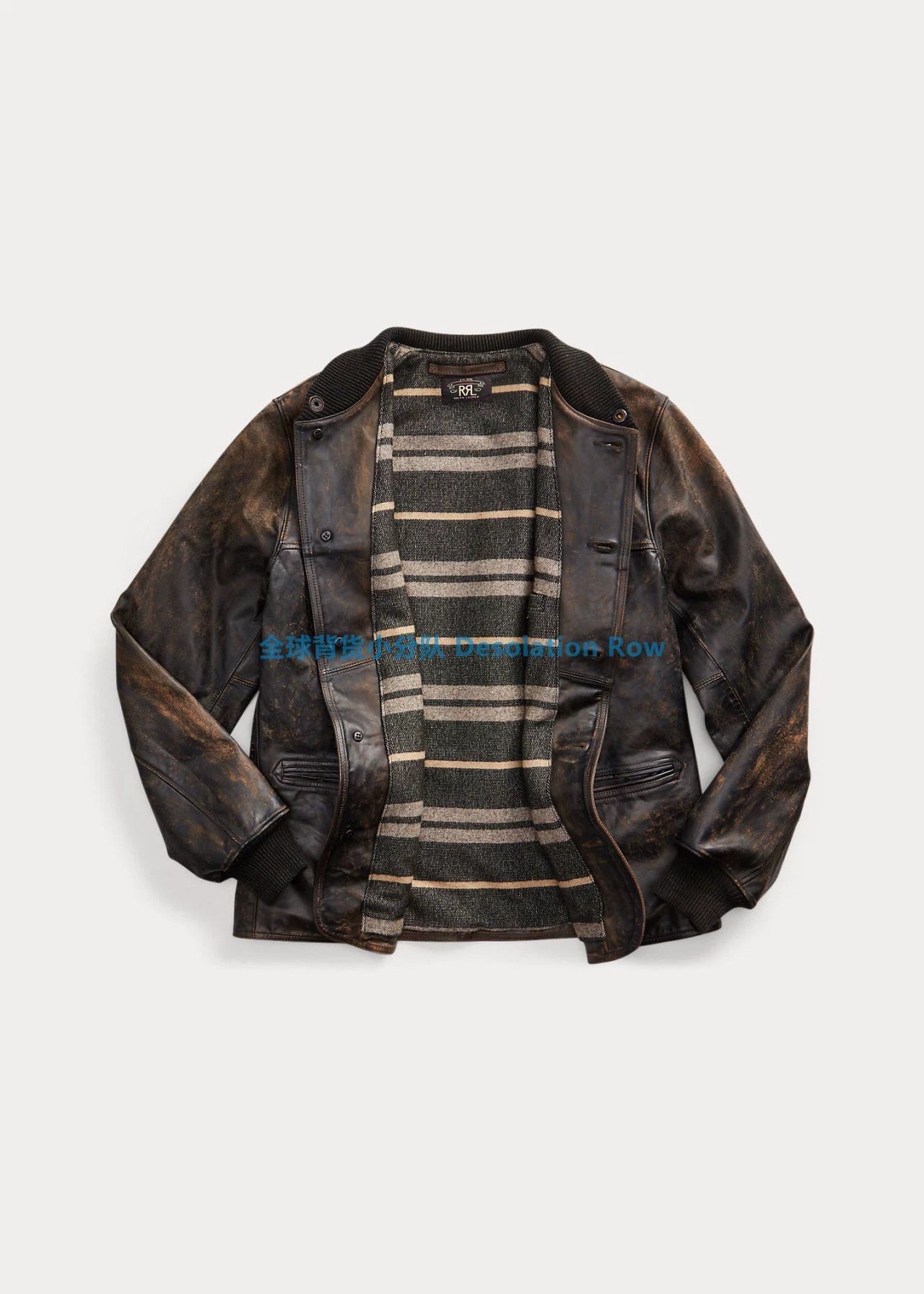 RRL Ralph Lauren vintage rrl leather baseball jacket Size US M / EU 48-50 / 2 - 4 Thumbnail