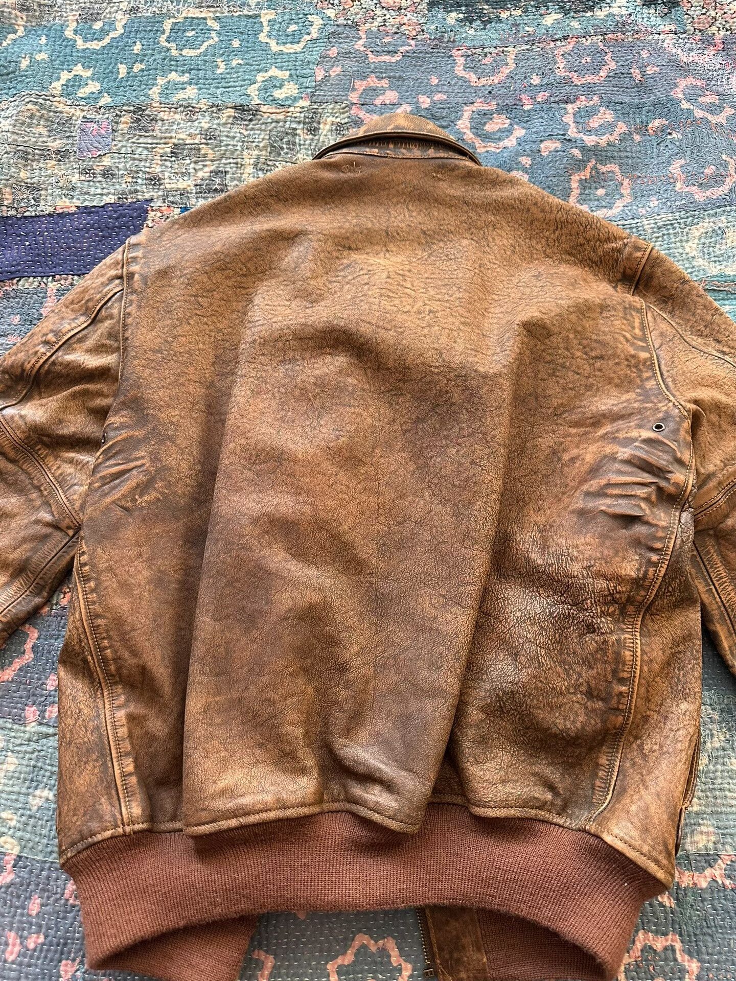 RRL Ralph Lauren vintage ralph lauren worn leather jacket Size US M / EU 48-50 / 2 - 2 Thumbnail