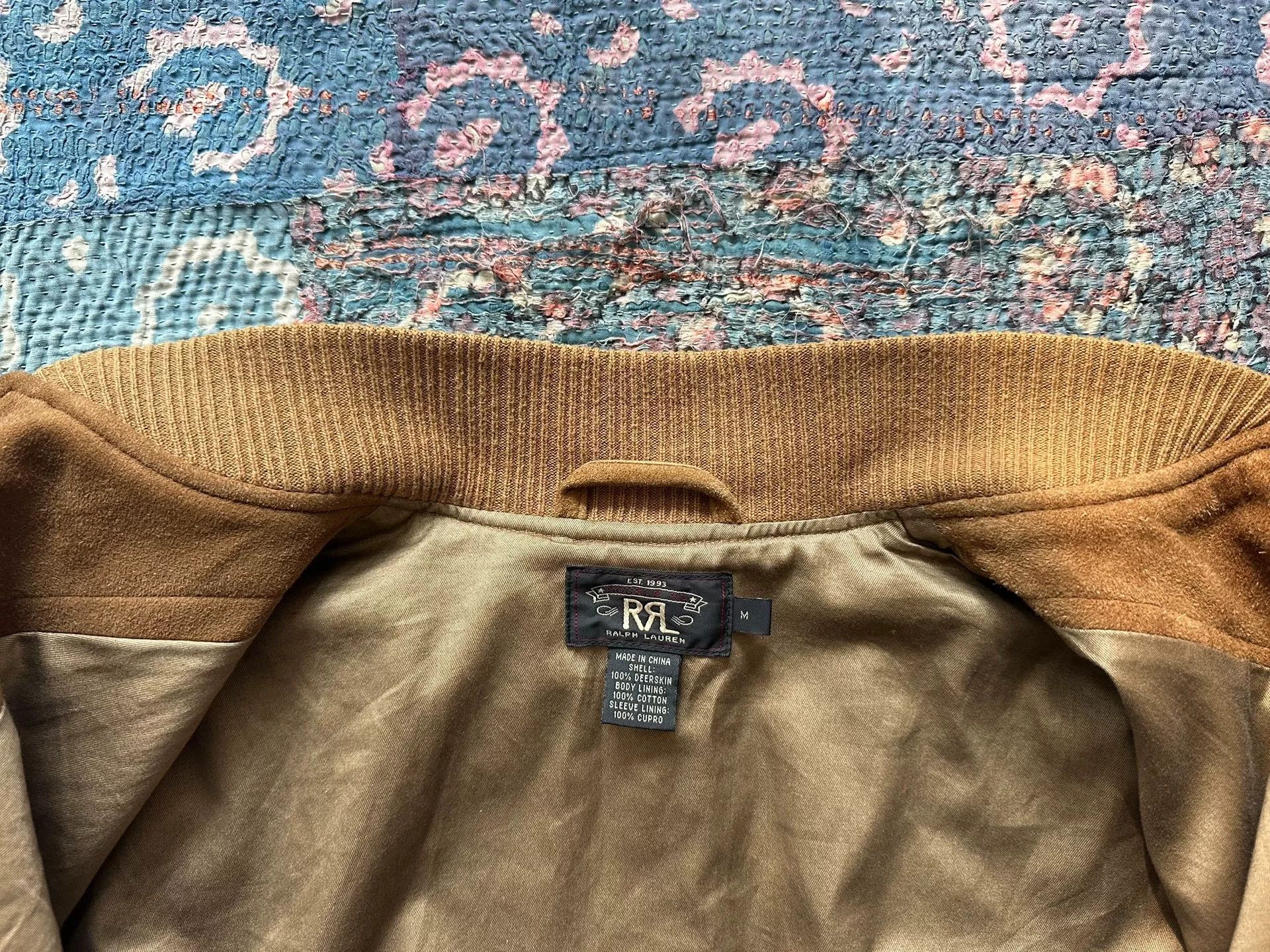 RRL Ralph Lauren rrl deer skin leather jacket size M Size US M / EU 48-50 / 2 - 7 Thumbnail