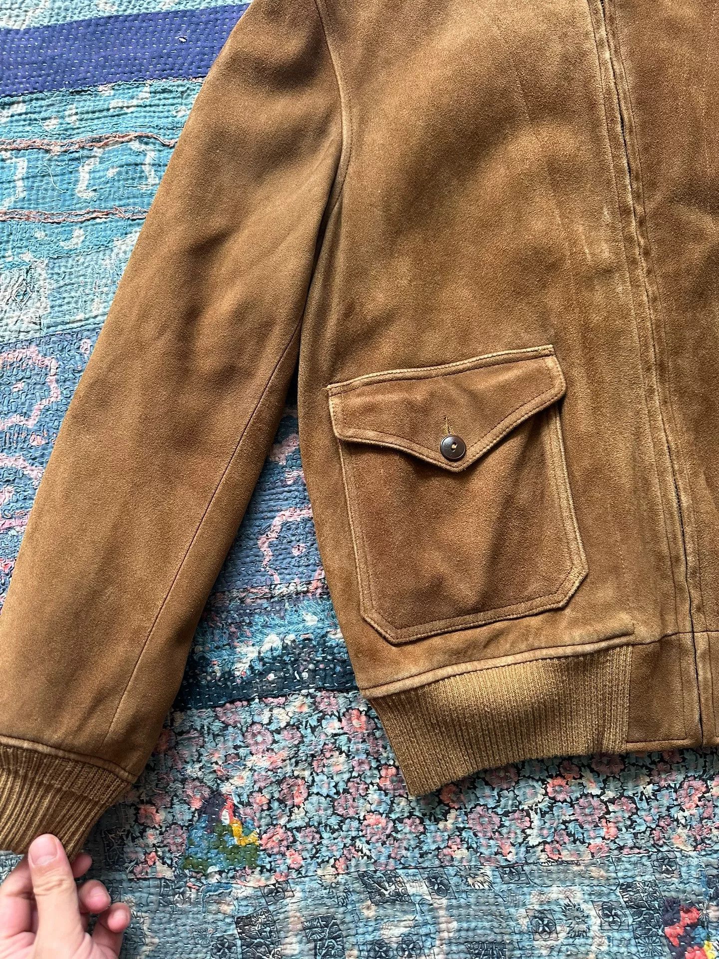 RRL Ralph Lauren rrl deer skin leather jacket size M Size US M / EU 48-50 / 2 - 3 Thumbnail