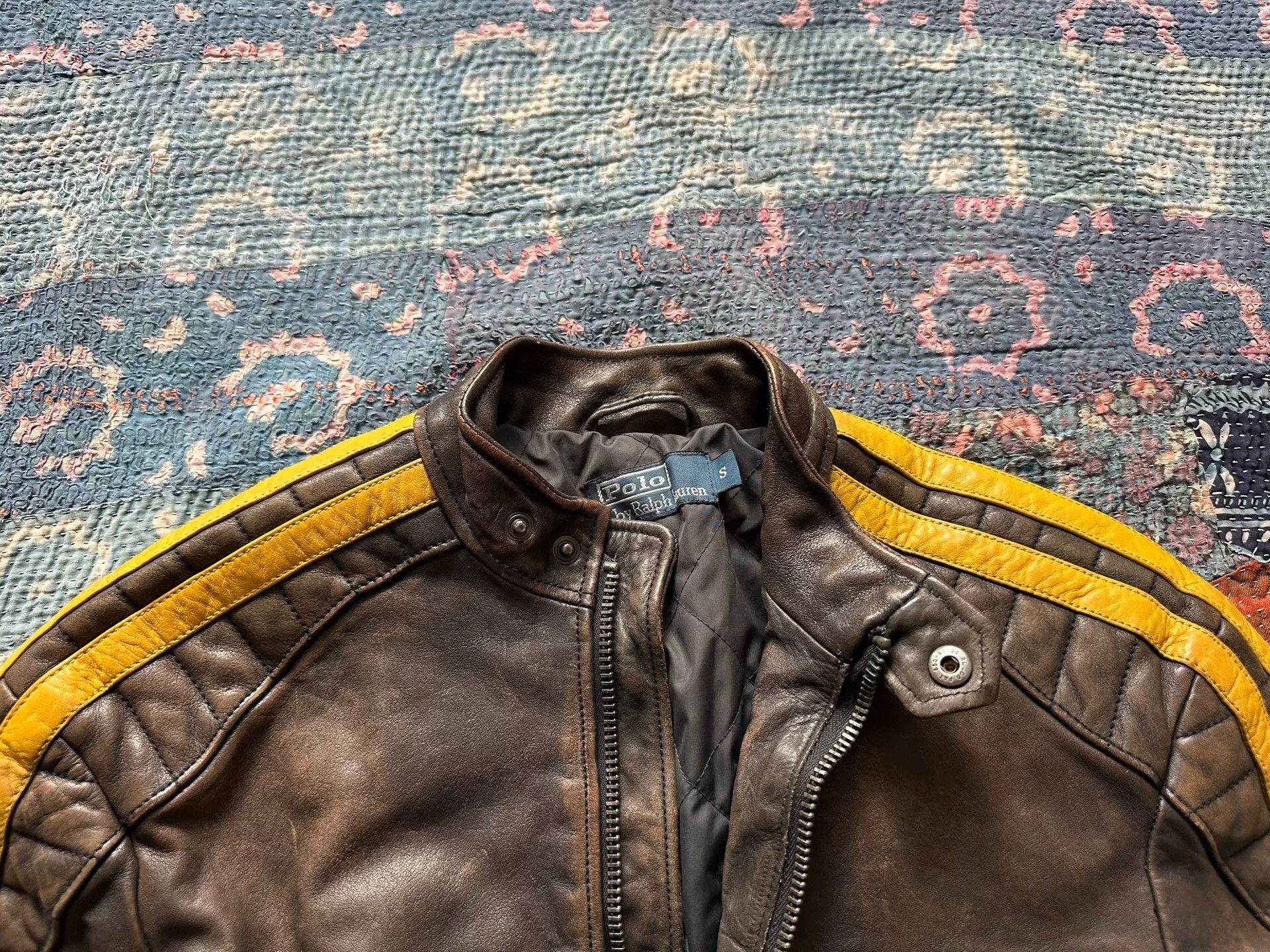 RRL Ralph Lauren raloh lauren motorcycle leather jacket Size US S / EU 44-46 / 1 - 3 Thumbnail