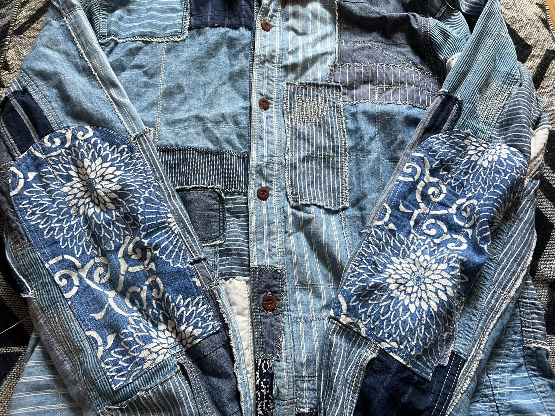 Junya Watanabe junya watanabe patchwork denim shirt Size US L / EU 52-54 / 3 - 2 Thumbnail
