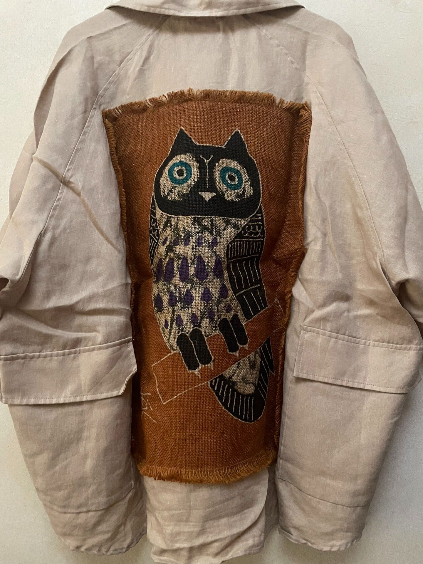 Sillage orange owl limited edition linen top Size M / US 6-8 / IT 42-44 - 4 Thumbnail