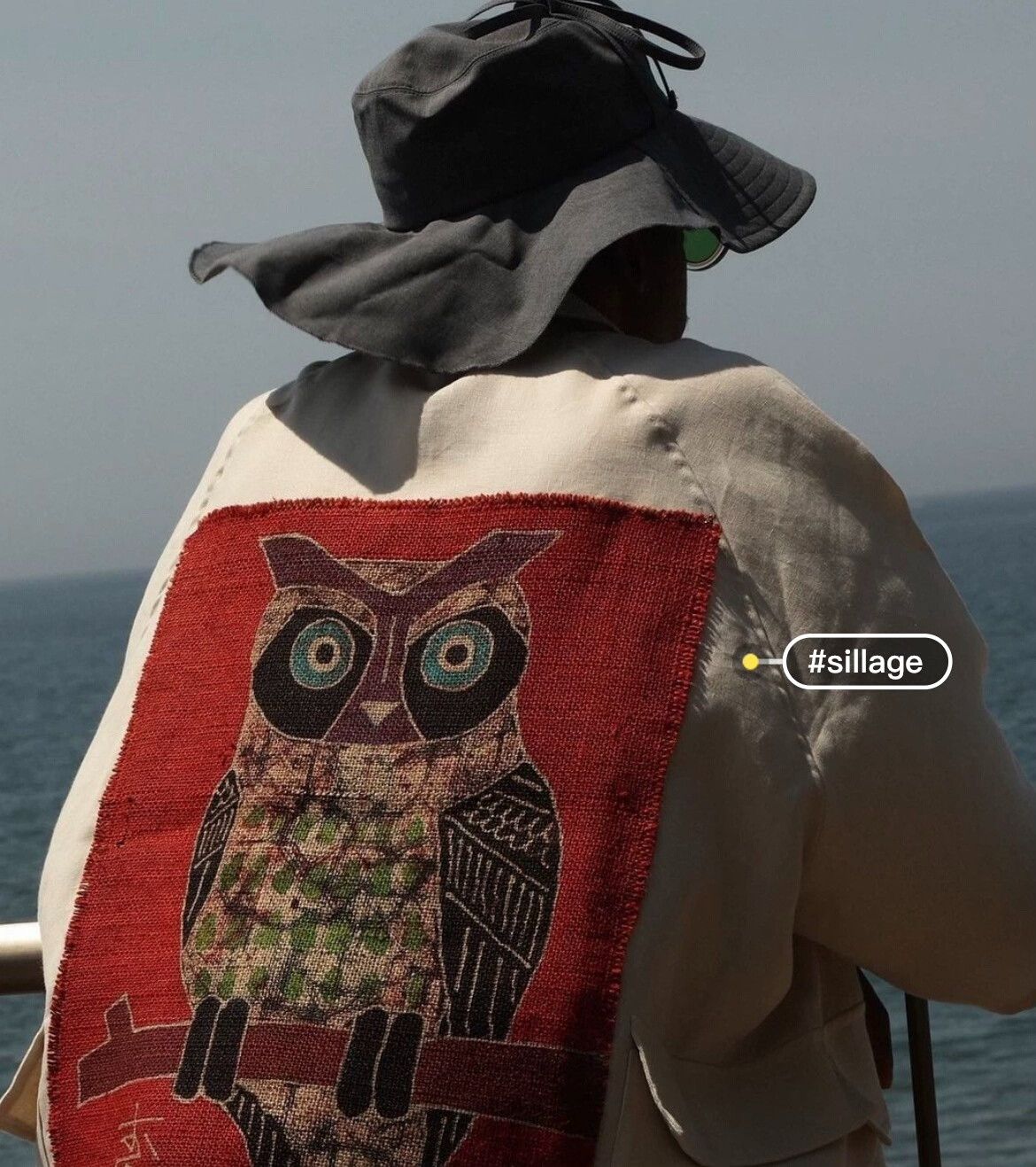 Sillage orange owl limited edition linen top Size M / US 6-8 / IT 42-44 - 2 Thumbnail