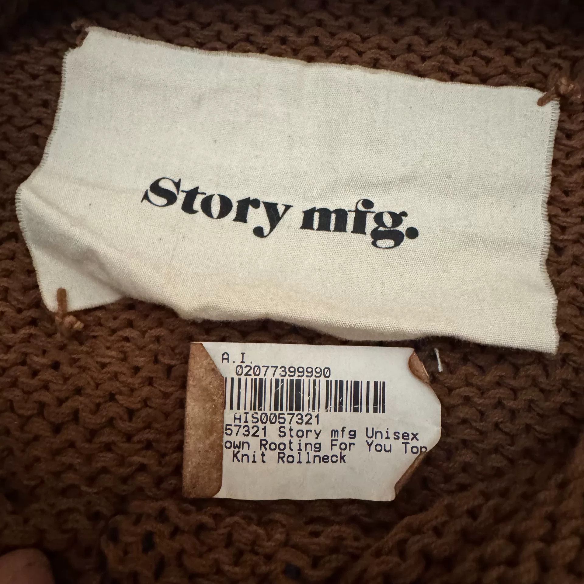 Story Mfg. brown knit cardigan with vegetable pattern Size M / US 6-8 / IT 42-44 - 3 Thumbnail