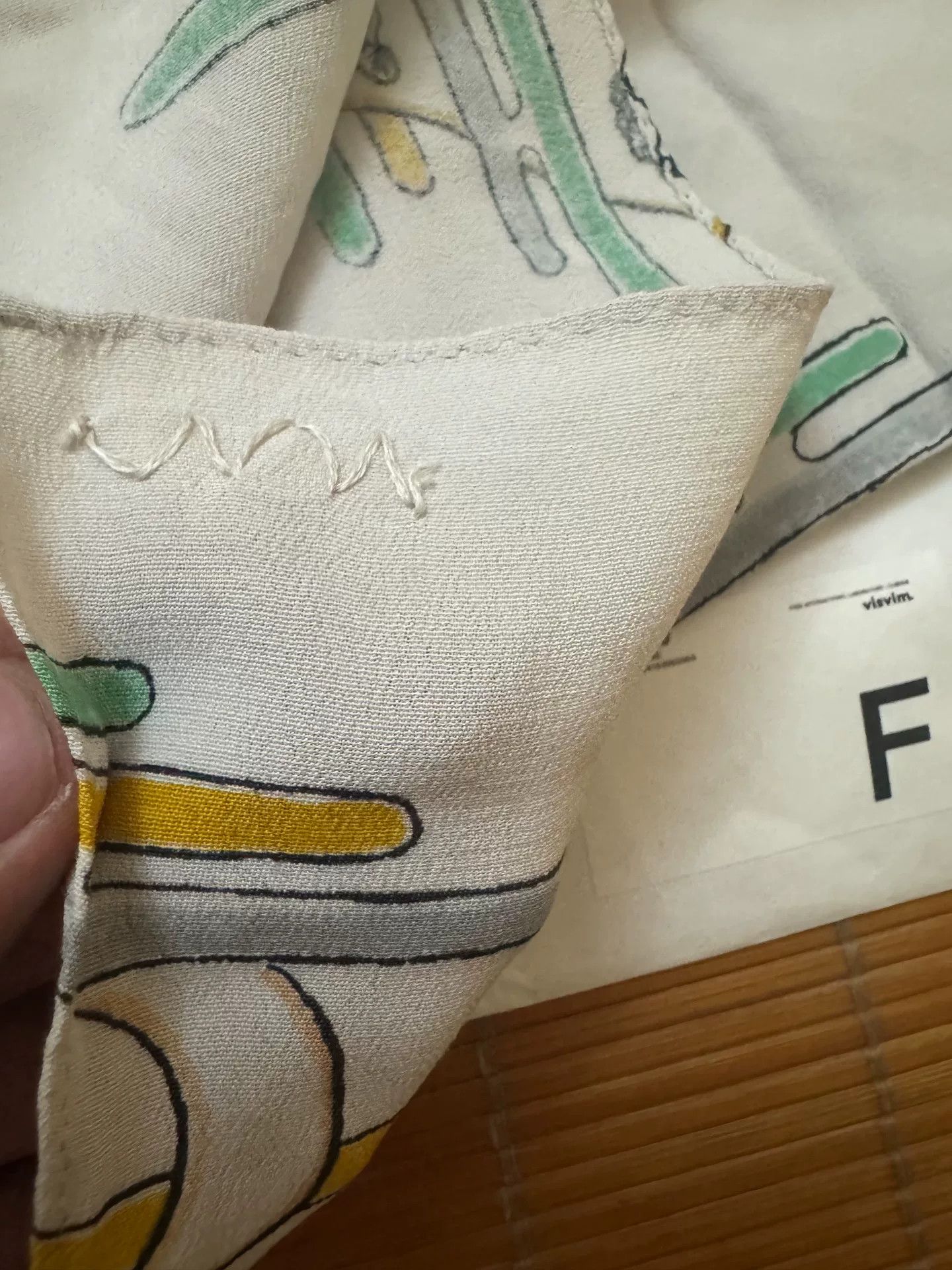 visvim 24ss dragon pattern scarf
