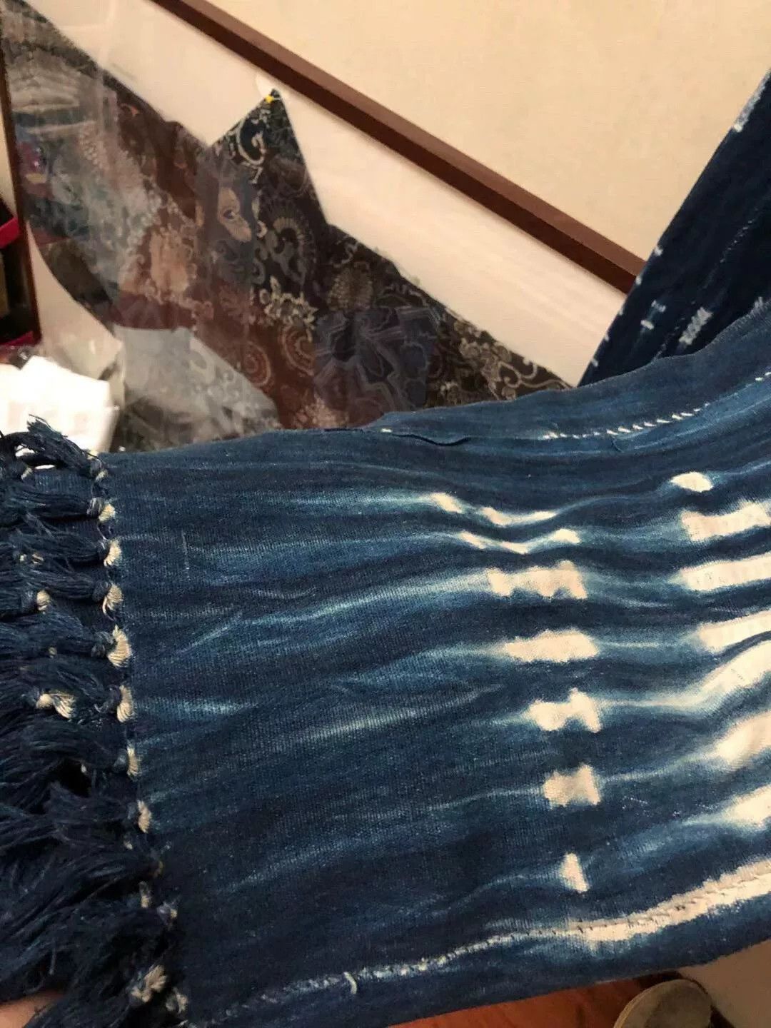 Visvim Vintage Indigo African Dyed Shawl Size ONE SIZE - 6 Thumbnail