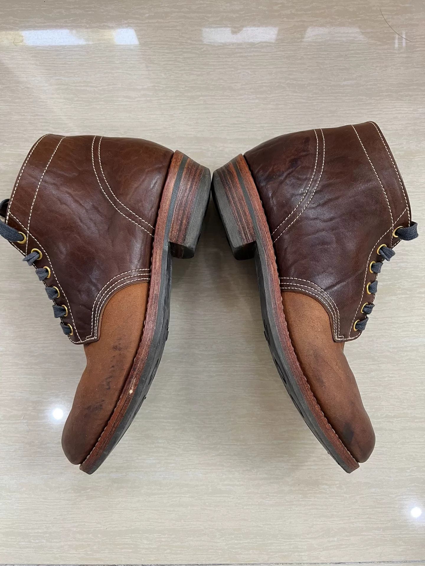 Visvim visvim brigadier boots mid-folk brown leather Size US 10 / EU 43 - 4 Thumbnail