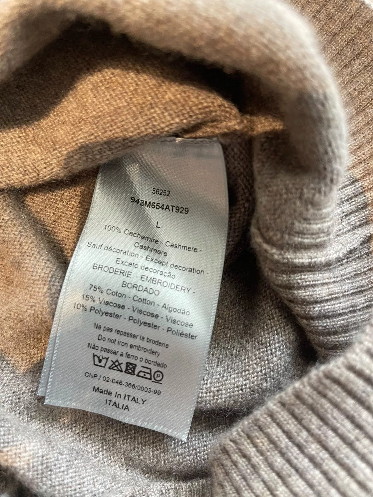 Dior dior artist collaboration cashmere sweater Size US L / EU 52-54 / 3 - 5 Thumbnail