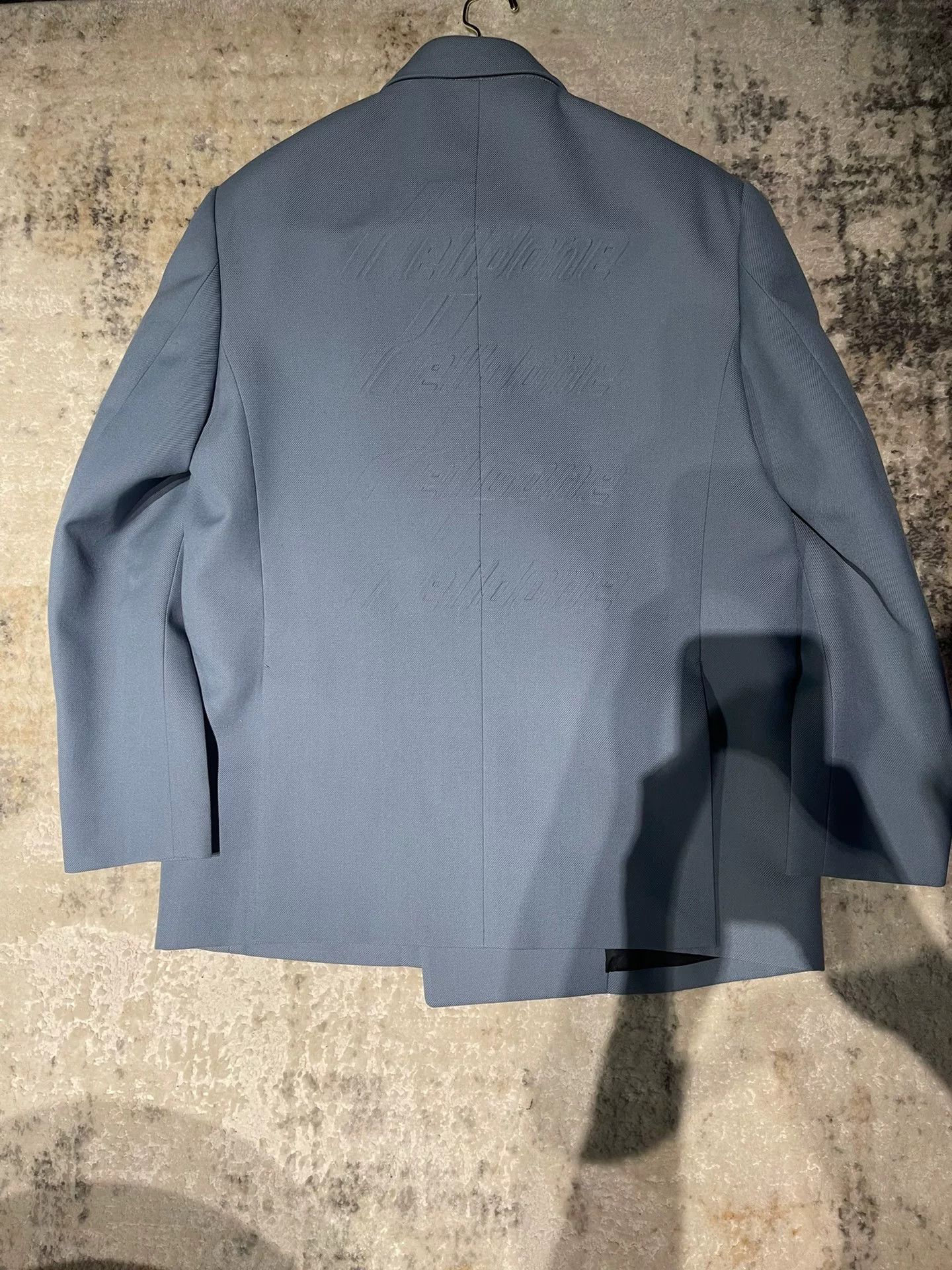 WE11DONE we11done oversized blue suit jacket Size US M / EU 48-50 / 2 - 2 Thumbnail