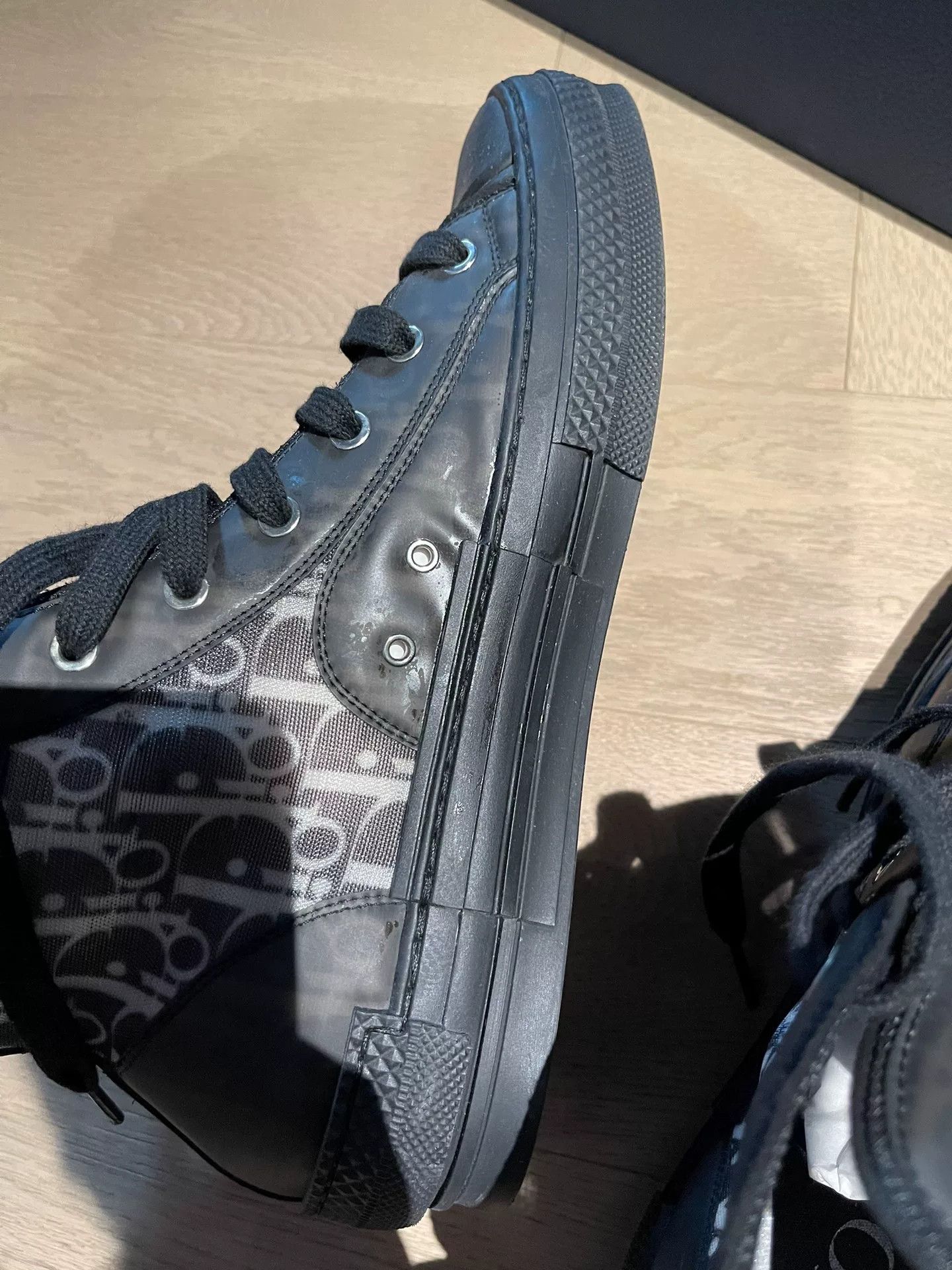 Dior dior b23 black high-top sneakers Size US 10.5 / EU 43-44 - 4 Thumbnail