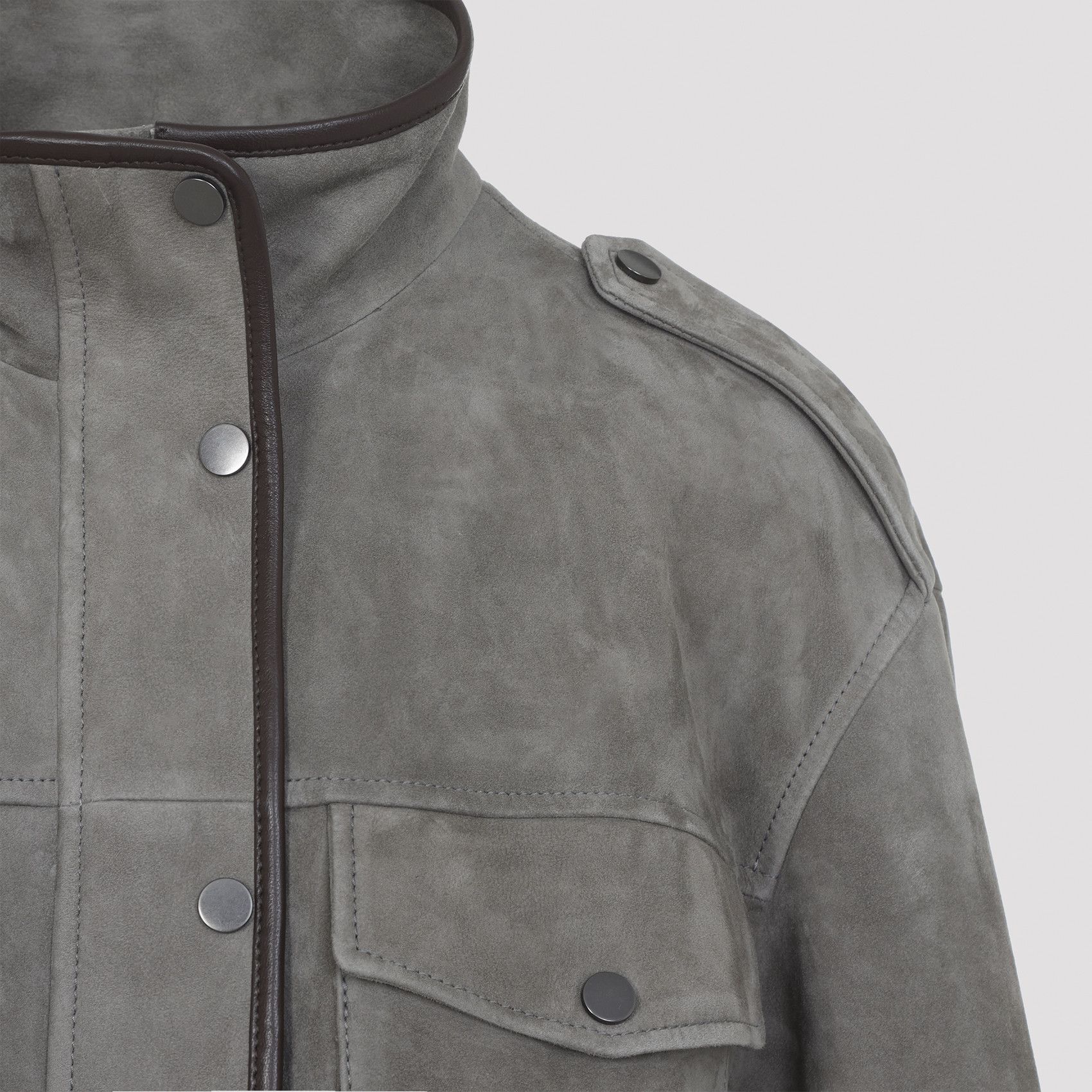 Brunello Cucinelli Brunello Cucinelli Suede Jacket Size M / US 6-8 / IT 42-44 - 4 Thumbnail