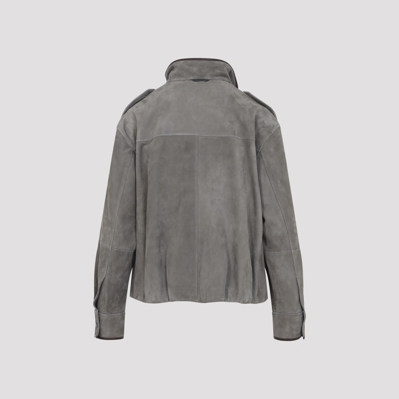 Brunello Cucinelli Brunello Cucinelli Suede Jacket Size M / US 6-8 / IT 42-44 - 2 Thumbnail