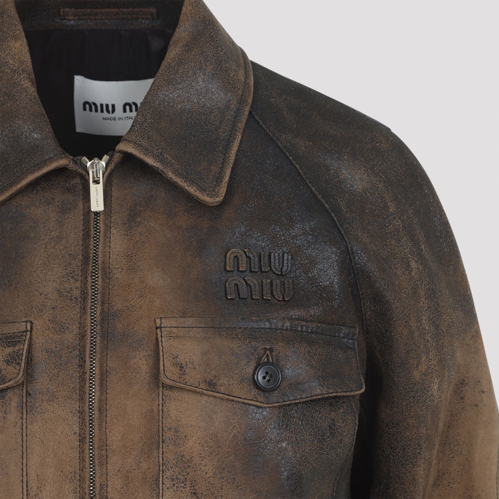 Miu Miu Miu Miu Lamb Leather Jacket Size M / US 6-8 / IT 42-44 - 4 Thumbnail