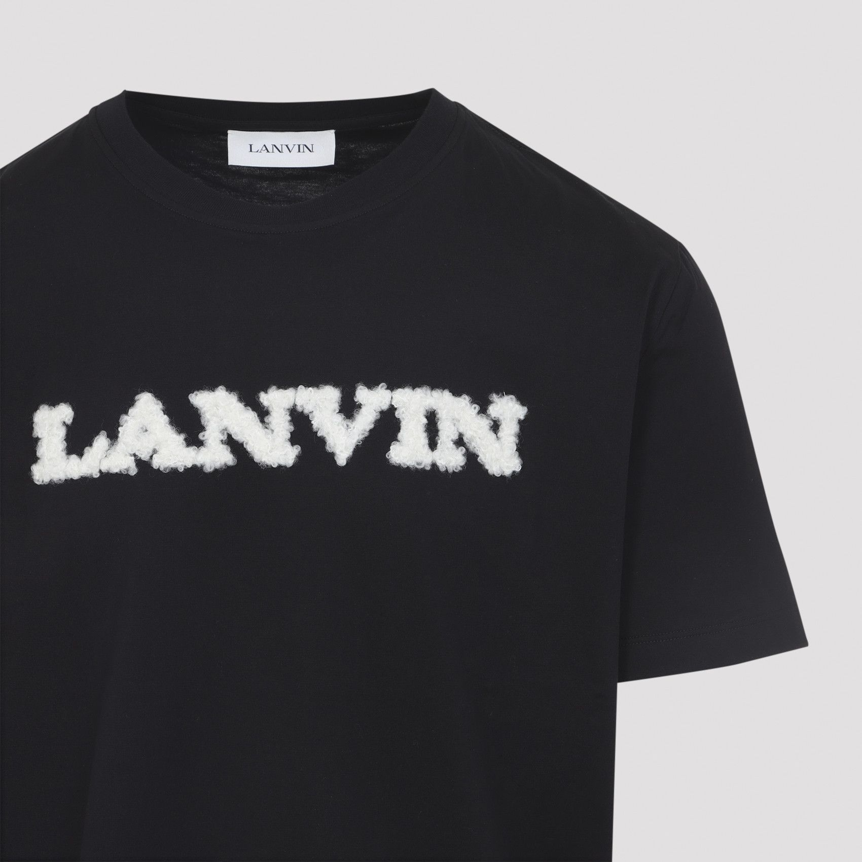 Lanvin Lanvin Shearling Detail T-shirt Size US L / EU 52-54 / 3 - 3 Thumbnail