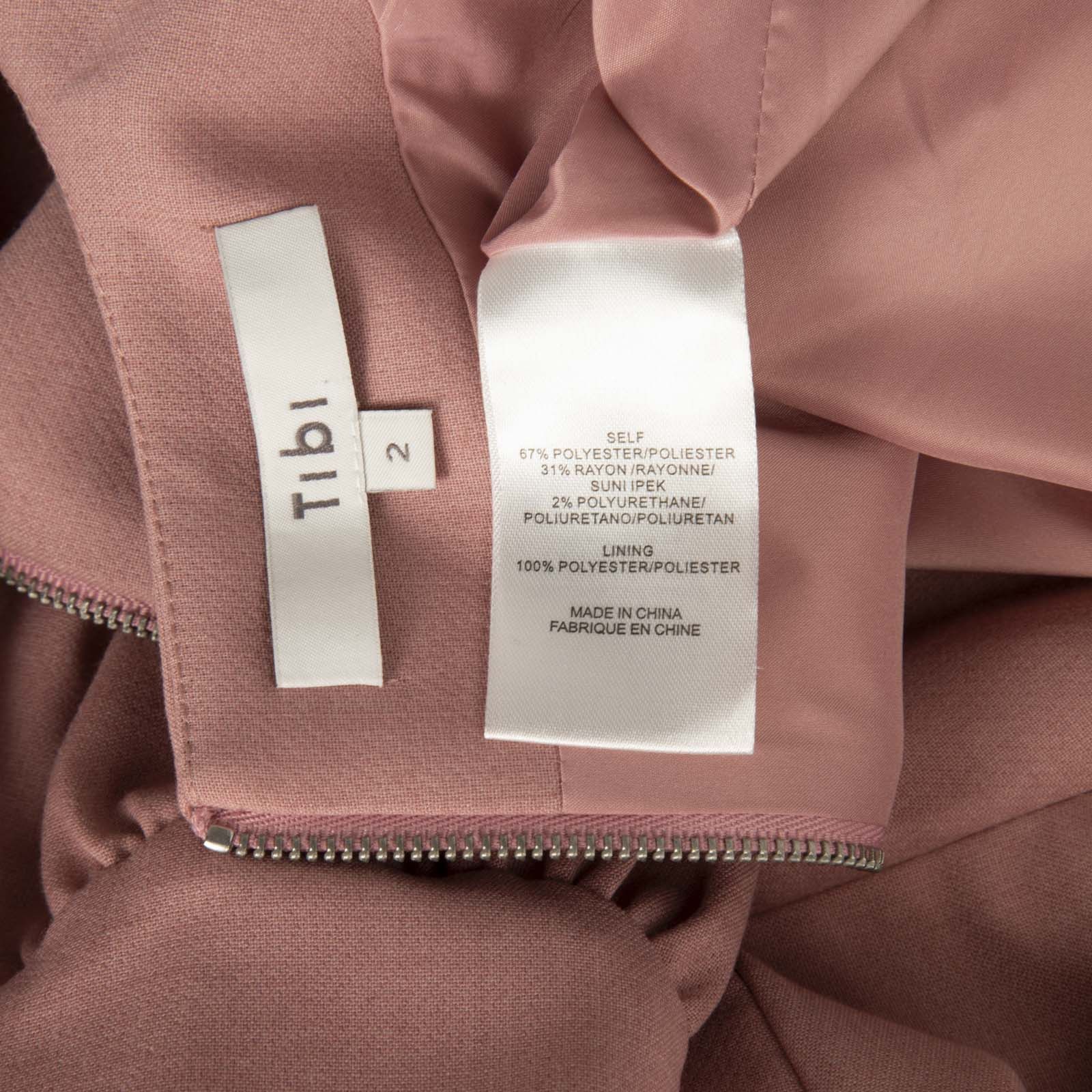 Tibi Pink V-Neck Long Sleeve Blouse Size XS / US 0-2 / IT 36-38 - 6 Thumbnail