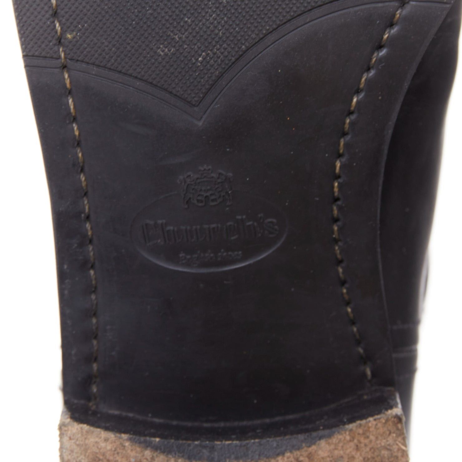 Church's CHURCH'S Michelle G. black leather silver buckle tall riding boots EU37 Size US 7 / IT 37 - 9 Thumbnail