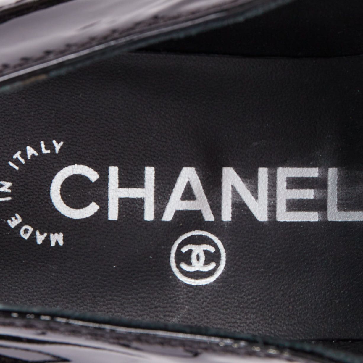 Chanel CHANEL 2018 Runway Forest Fairies black patent pointed square toe derby oxford EU37.5 Size US 7.5 / IT 37.5 - 9 Thumbnail