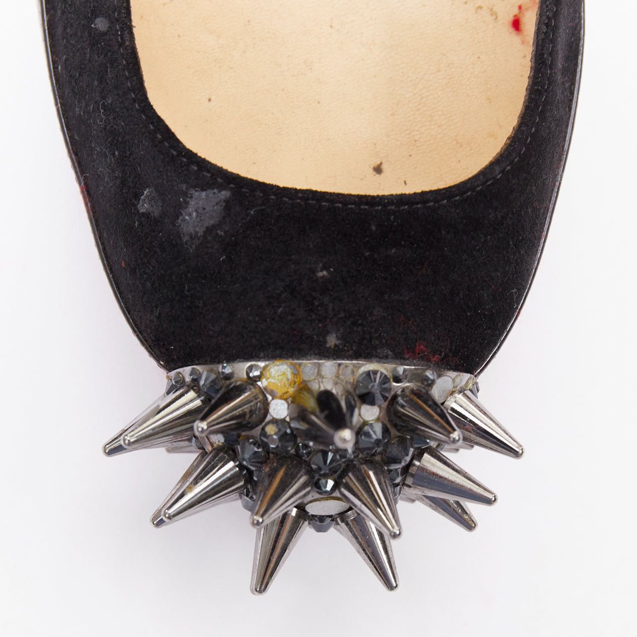 Christian Louboutin CHRISTIAN LOUBOUTIN Asteroid 140 black silver punk spike strass toe platform heels EU39 Size US 9 / IT 39 - 6 Thumbnail