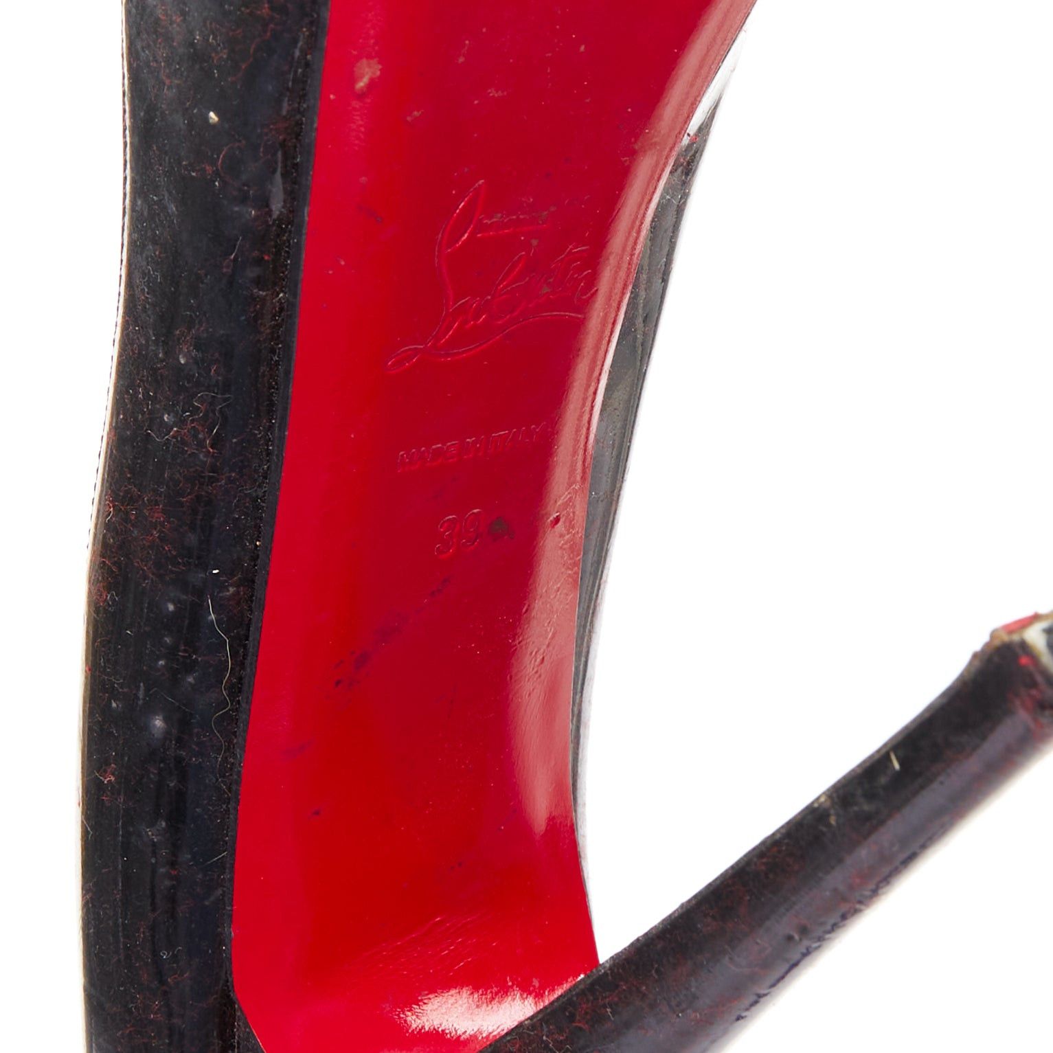 Christian Louboutin CHRISTIAN LOUBOUTIN Asteroid 140 black silver punk spike strass toe platform heels EU39 Size US 9 / IT 39 - 10 Thumbnail
