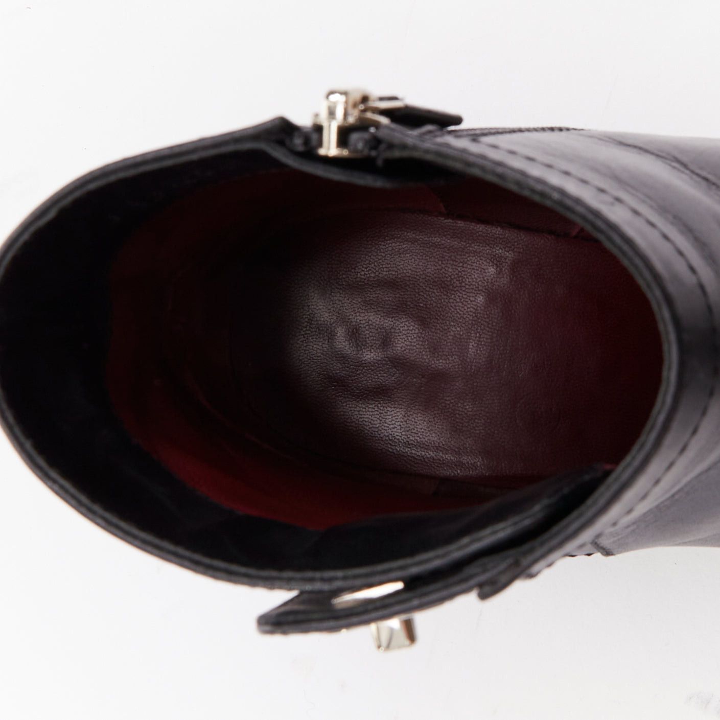 Chanel CHANEL Turnlock CC black leather silver logo crepe rubber sole ankle boots EU37 Size US 7 / IT 37 - 9 Thumbnail