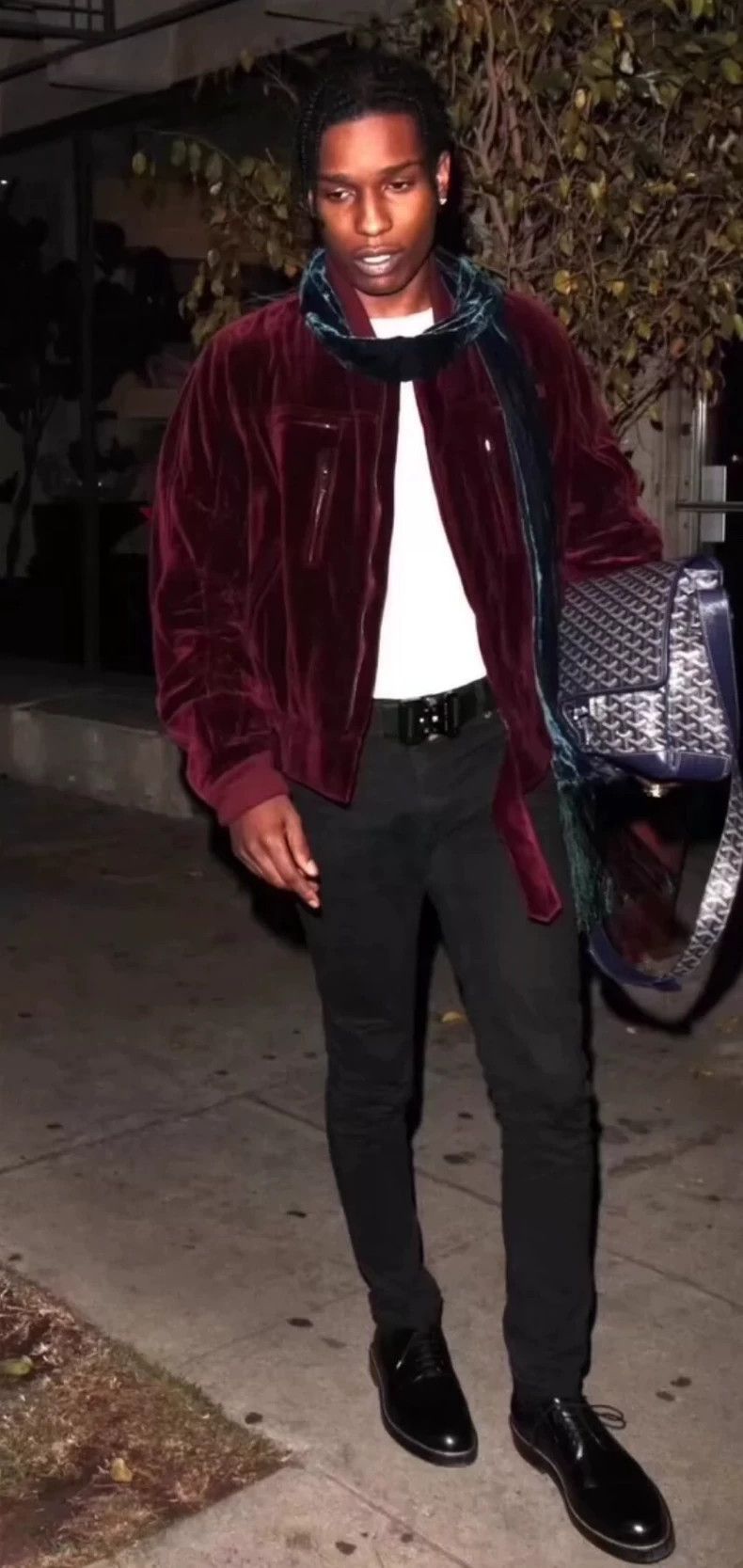 Haider Ackermann Haider Ackermann Red Velvet Bomber Size US XL / EU 56 / 4 - 6 Thumbnail