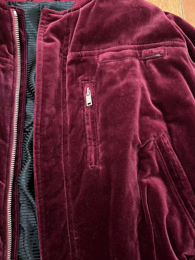 Haider Ackermann Haider Ackermann Red Velvet Bomber Jacket Size US XL / EU 56 / 4 - 9 Thumbnail