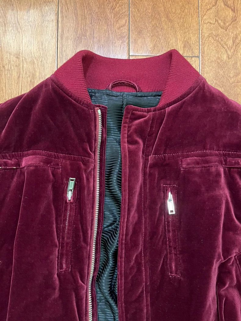 Haider Ackermann Haider Ackermann Red Velvet Bomber Jacket Size US XL / EU 56 / 4 - 4 Thumbnail