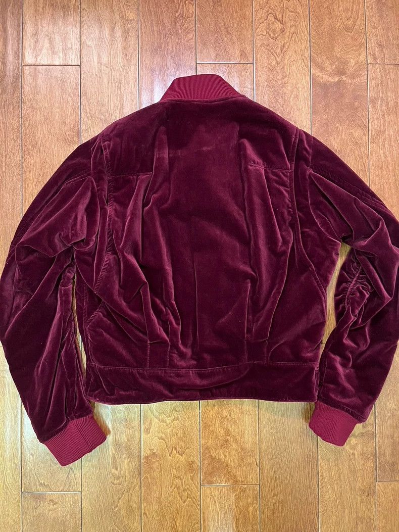 Haider Ackermann Haider Ackermann Red Velvet Bomber Jacket Size US XL / EU 56 / 4 - 7 Thumbnail