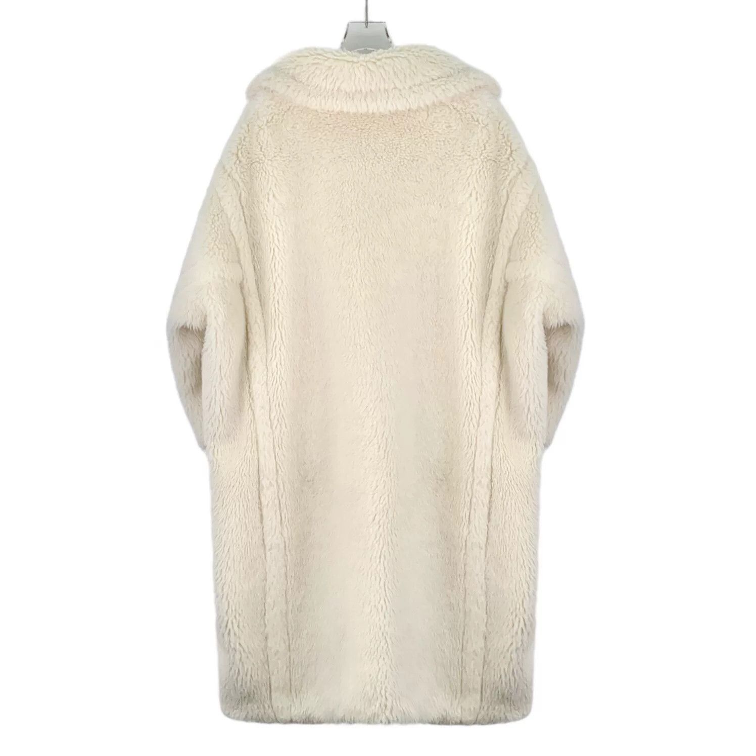 Max Mara maxmara teddy double-breasted coat in cream Size US M / EU 48-50 / 2 - 2 Thumbnail