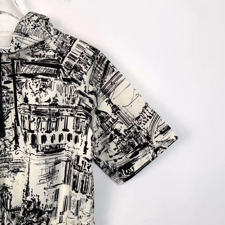 Dior christian dior color-block architectural hooded dress Size XS / US 0-2 / IT 36-38 - 3 Thumbnail