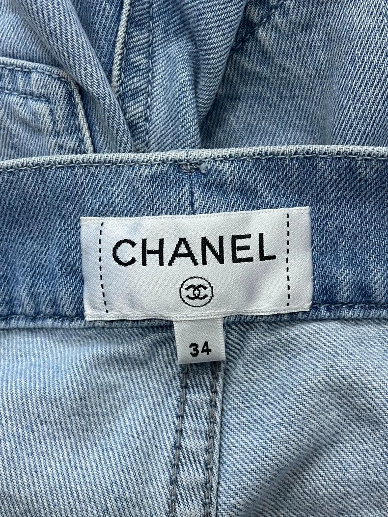Chanel Chanel 24P Blue High-Waist Shorts Size US 34 / EU 50 - 4 Thumbnail