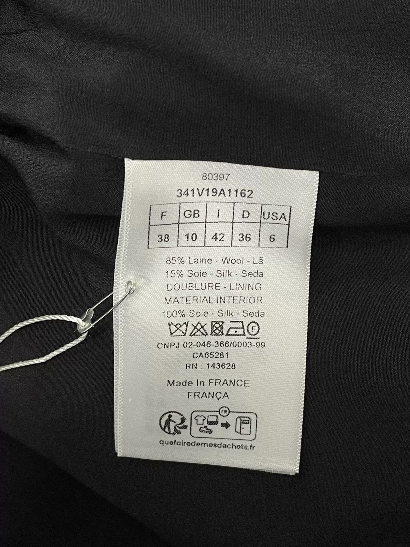 Dior Dior Black Stand Collar Blazer Size US XS / EU 42 / 0 - 4 Thumbnail
