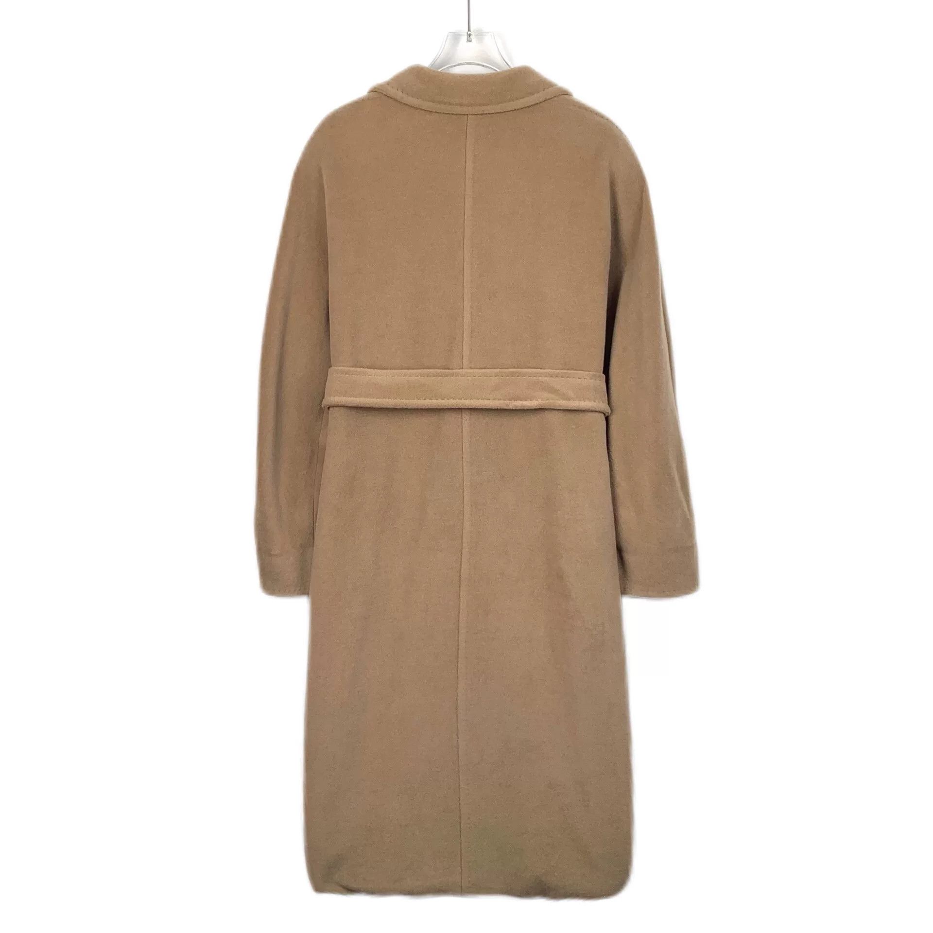 Max Mara maxmara brown wool belted double-breasted coat Size US XS / EU 42 / 0 - 2 Thumbnail