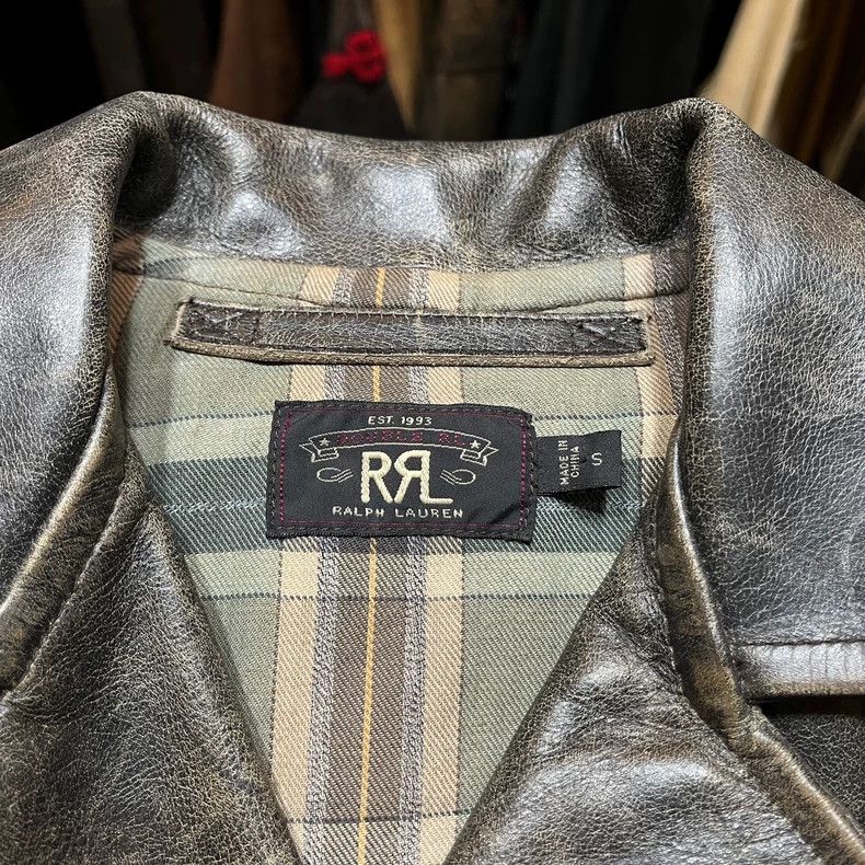 RRL Ralph Lauren RRL Leather Biker Jacket Size US S / EU 44-46 / 1 - 3 Thumbnail
