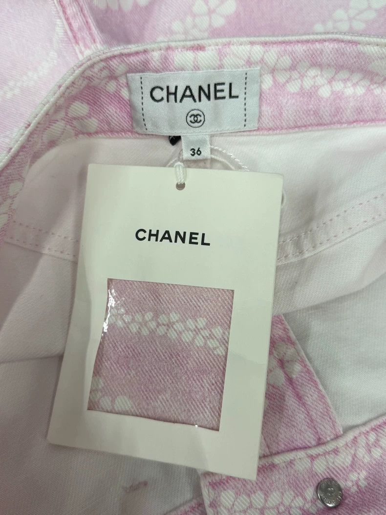 Chanel Chanel 25M Beach Pink Denim Shorts Size US 38 / EU 54 - 3 Thumbnail