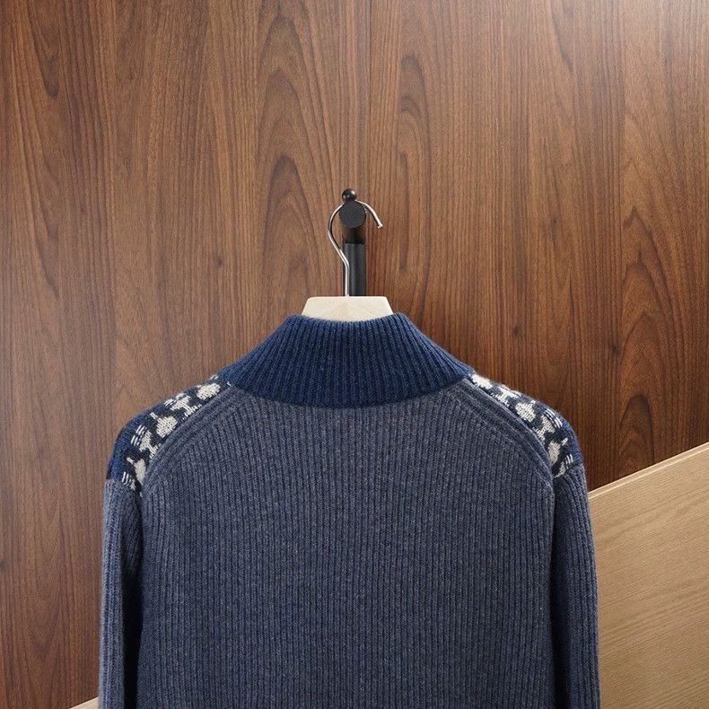 Loro Piana Loro Piana Men's Fair Isle Zip Sweater Size US L / EU 52-54 / 3 - 6 Thumbnail