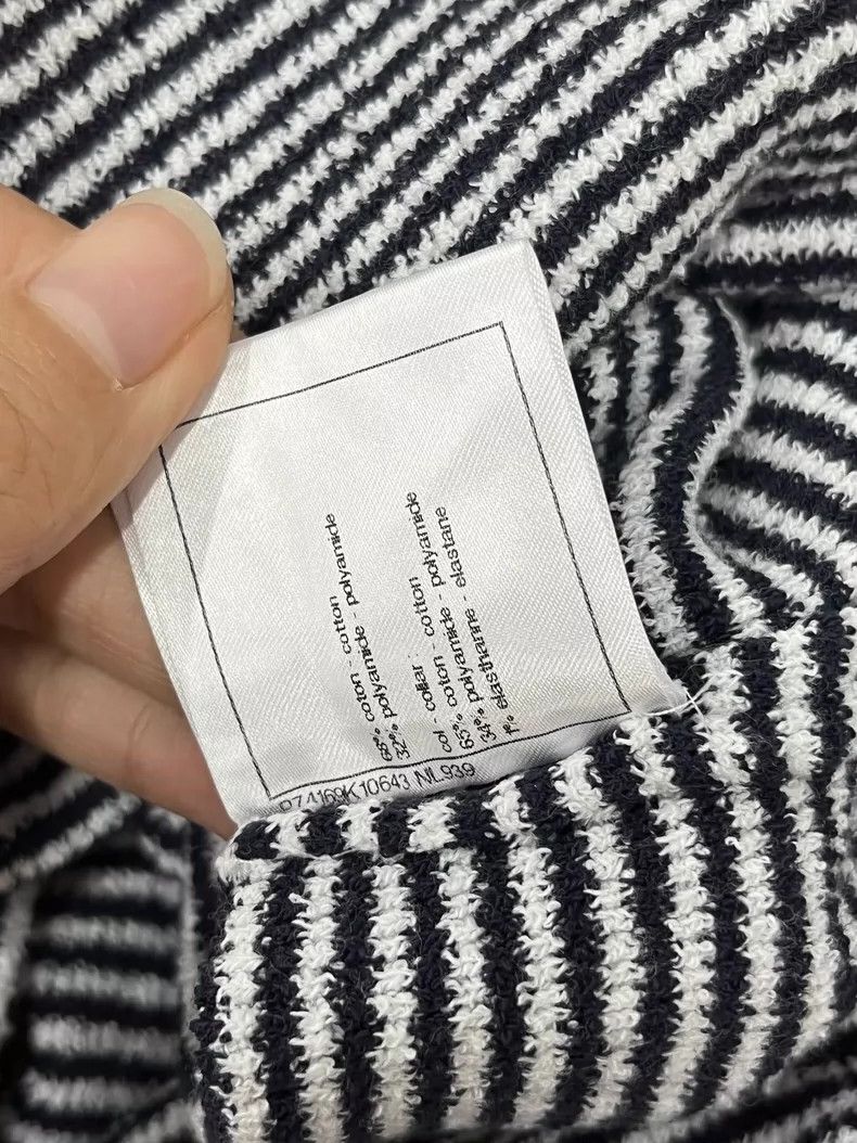 Chanel Chanel 23C Black and White Striped Dress Size US M / EU 48-50 / 2 - 8 Thumbnail