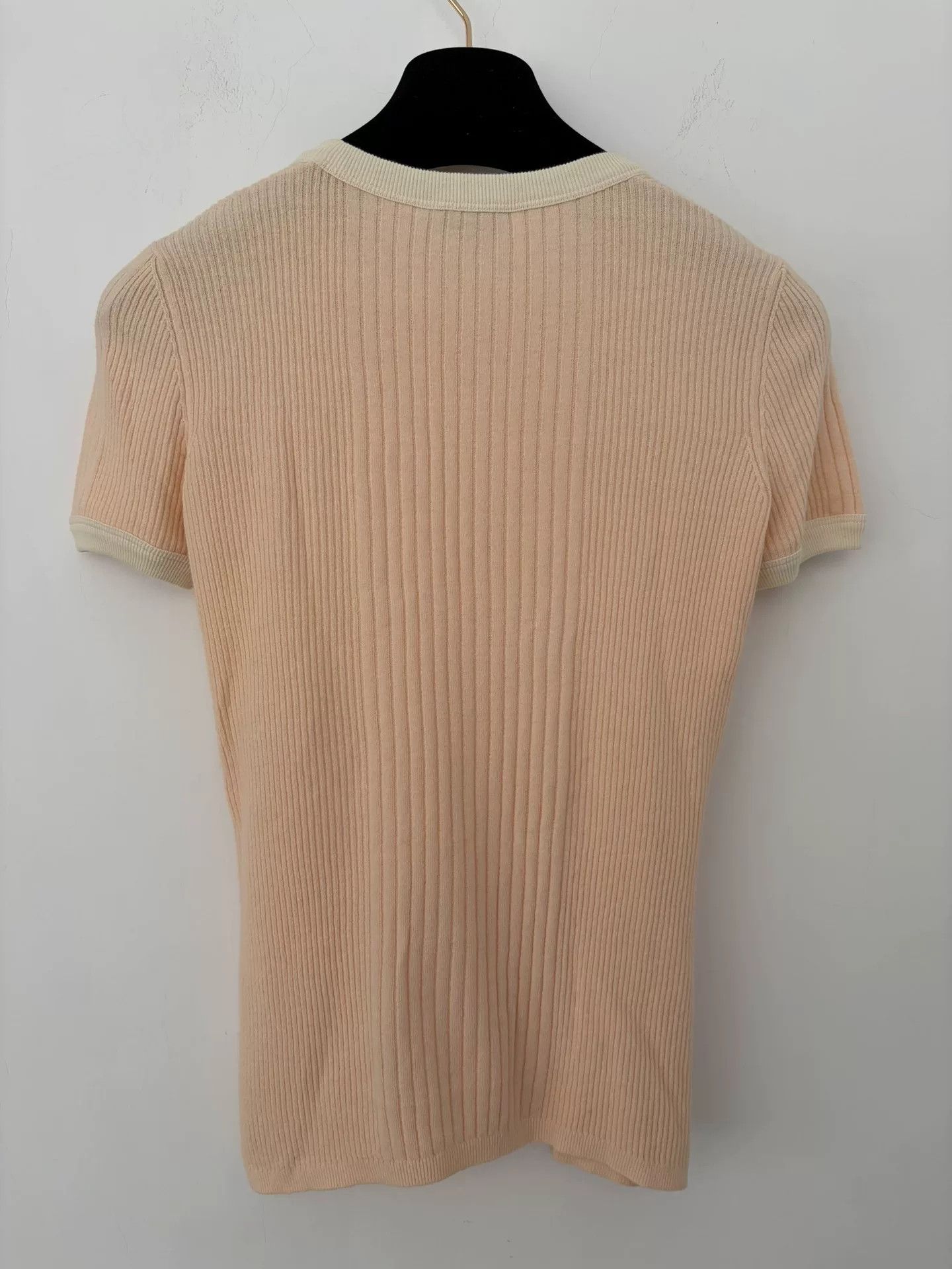 Chanel Chanel Coco Beach Cream Short Sleeve Top Size US XS / EU 42 / 0 - 2 Thumbnail