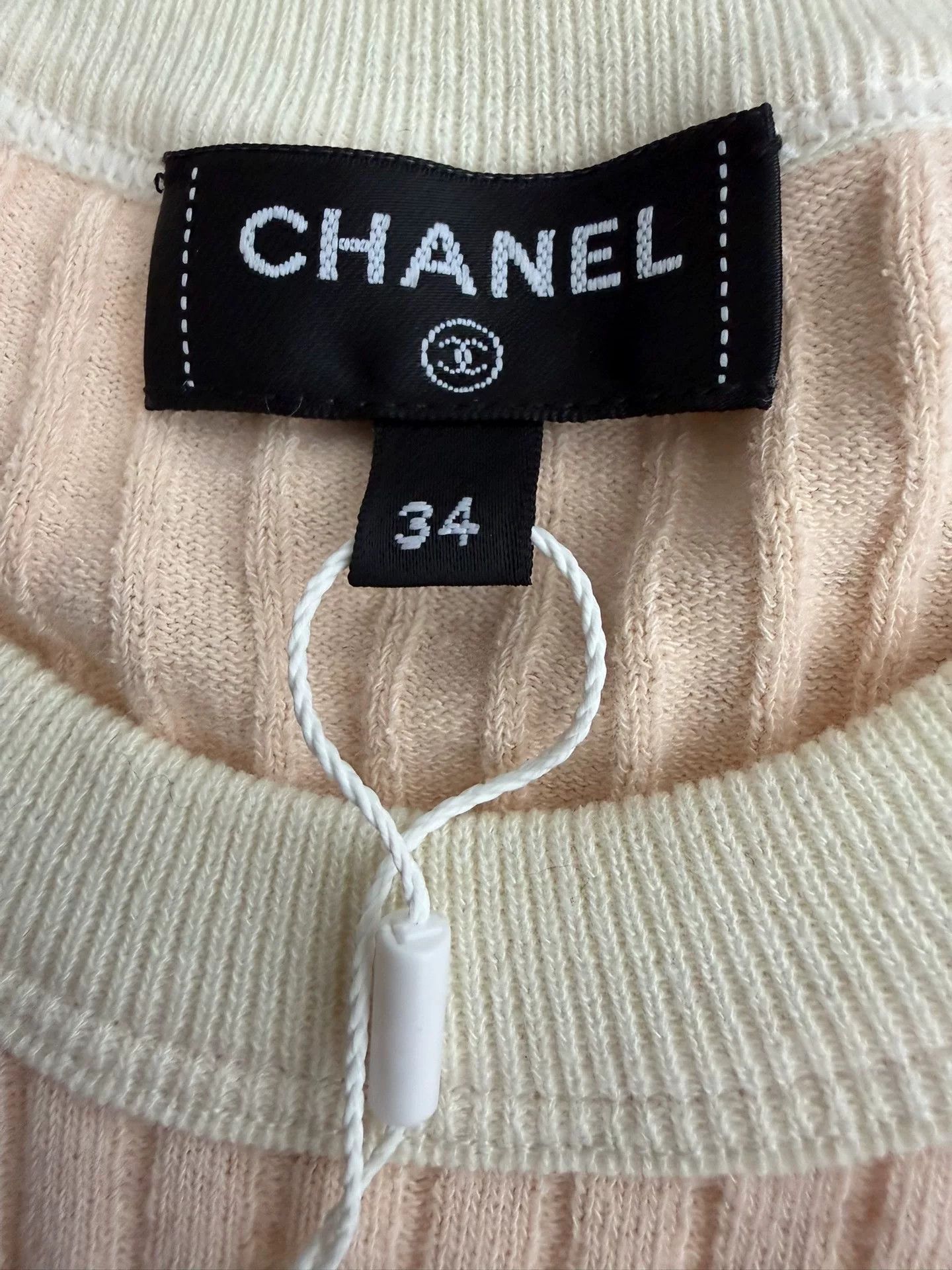 Chanel Chanel Coco Beach Cream Short Sleeve Top Size US XS / EU 42 / 0 - 4 Thumbnail