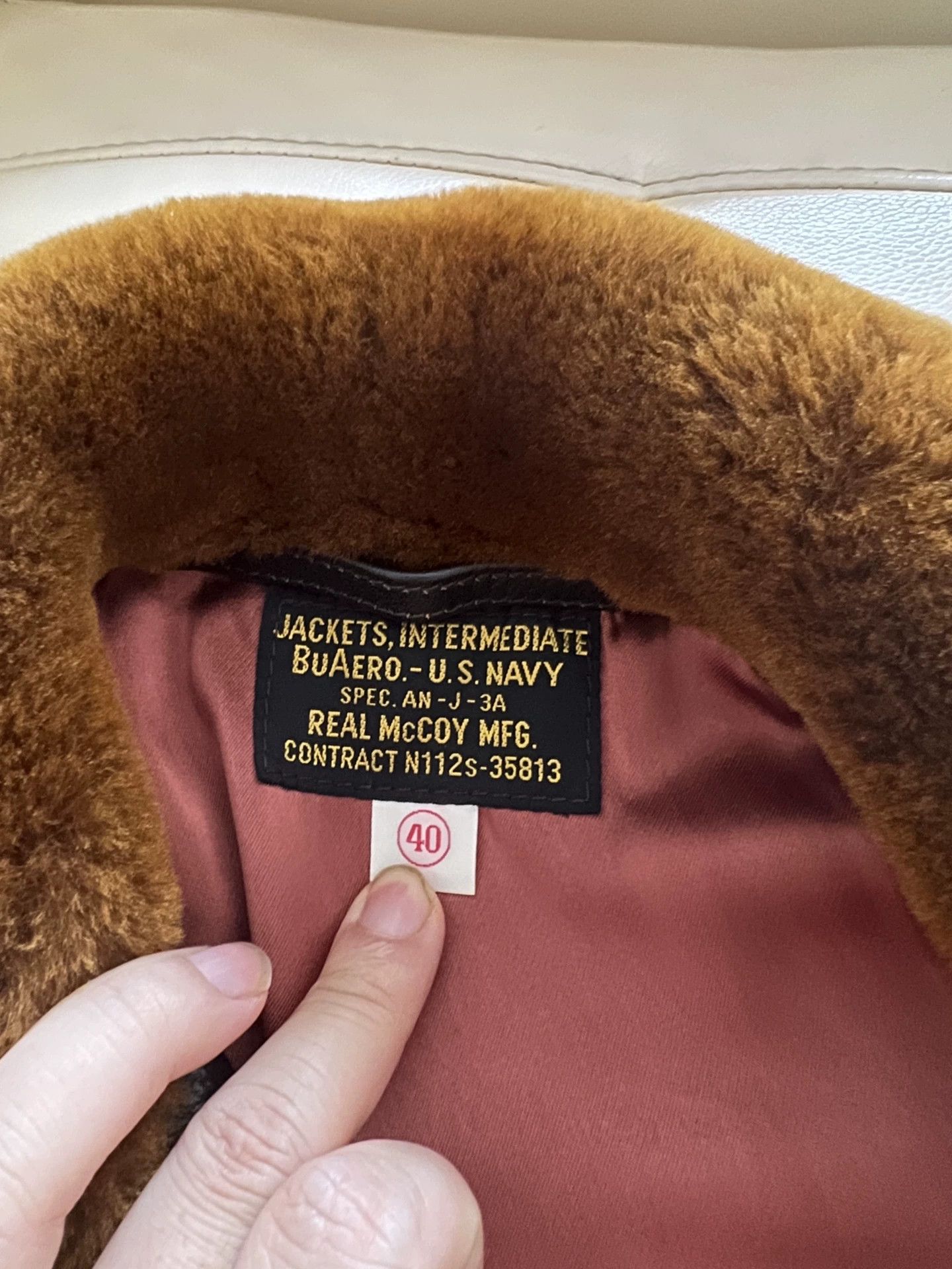 The Real McCoy's real mccoy's leather flight jacket m422a Size US L / EU 52-54 / 3 - 4 Thumbnail
