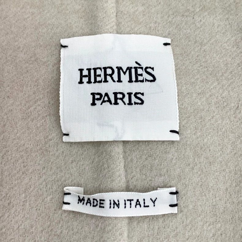 Hermes Hermes Oatmeal Cashmere Belted Coat Size US XXS / EU 40 - 5 Thumbnail